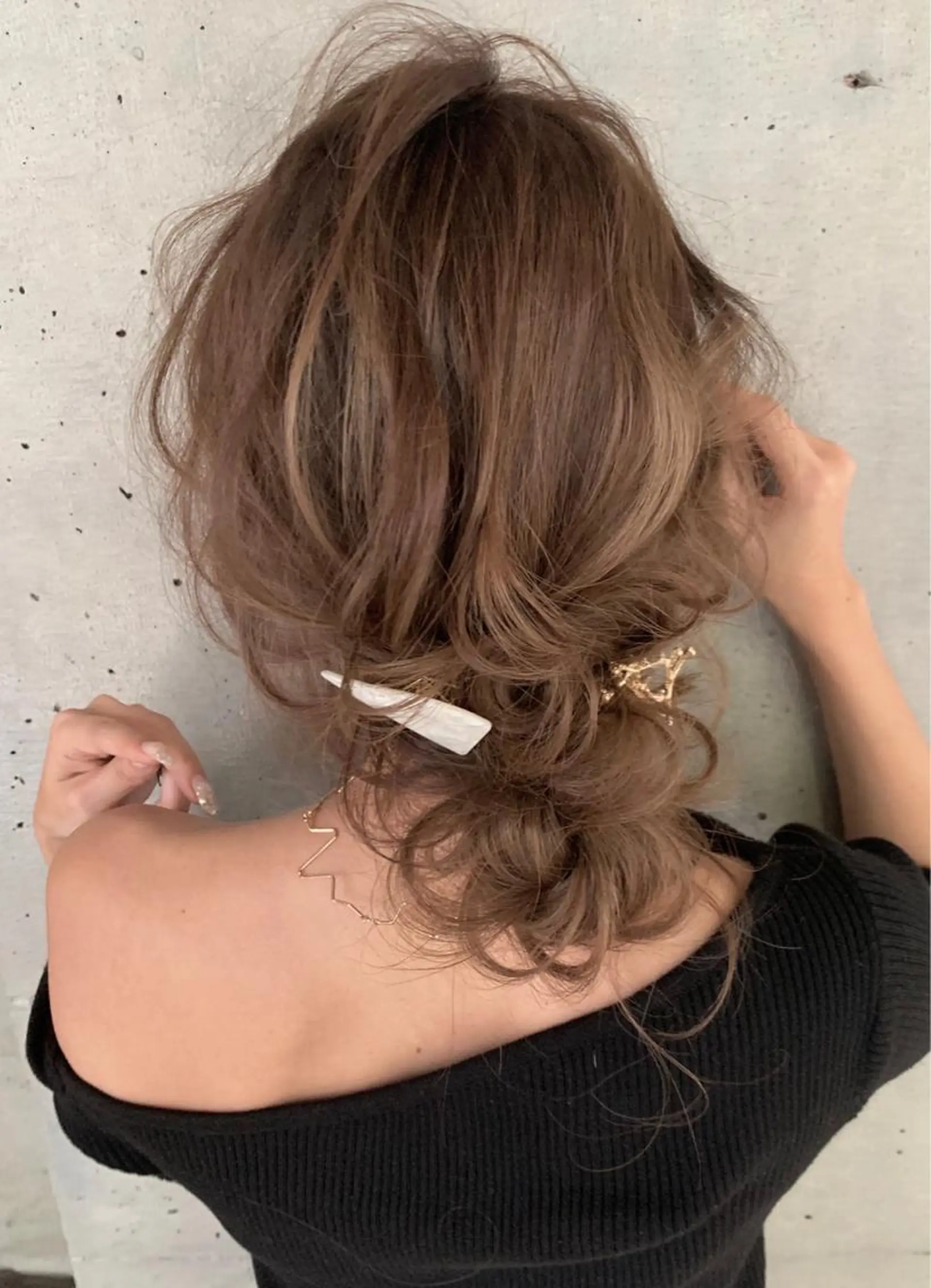 ミディアム カラー 髪質改善サロン 心斎橋ARCHEのヘアスタイル