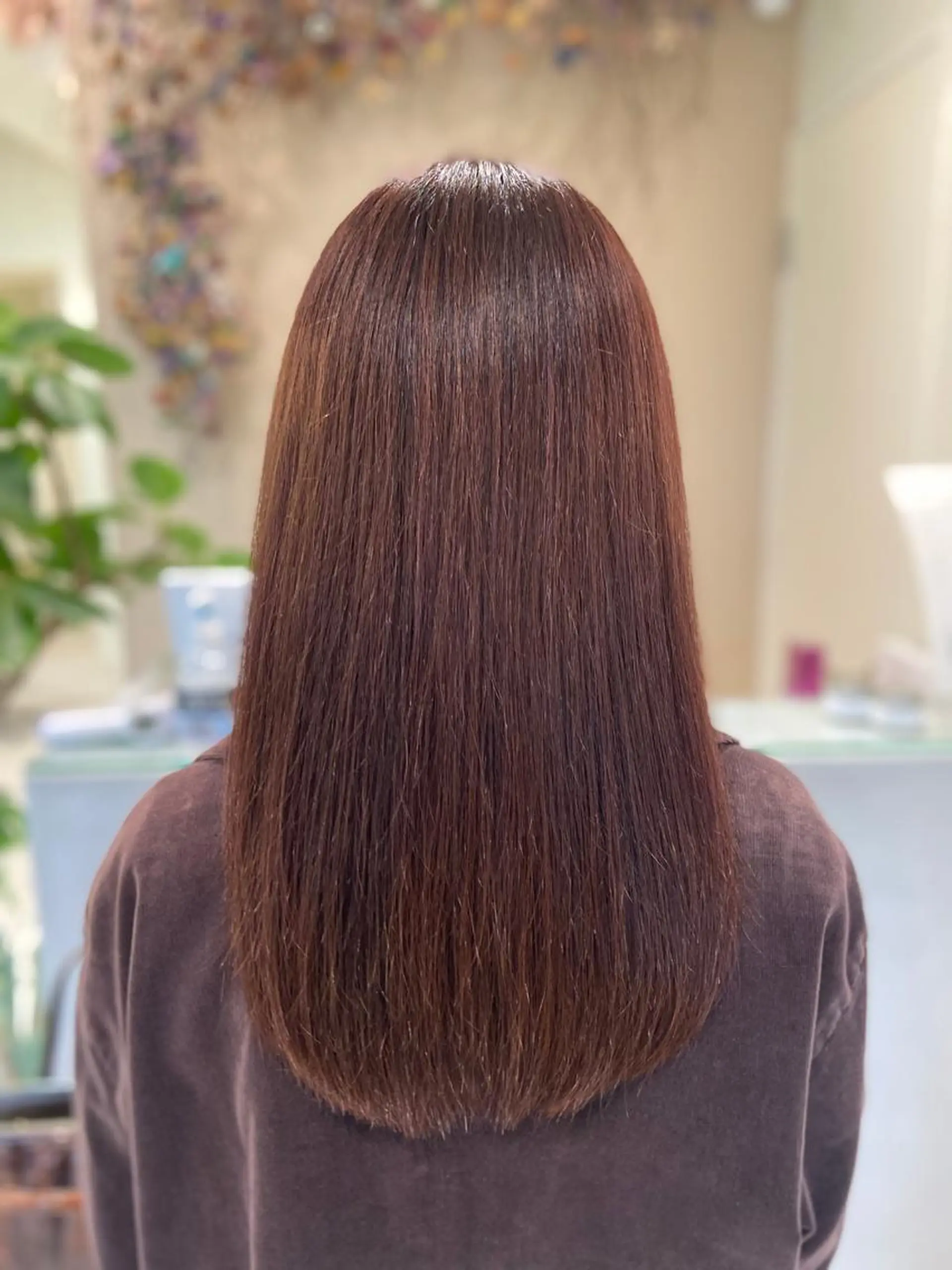 セミロング カラー ボルドーカラー ブラウンカラー ボブ/インナーカラー /眉毛/Miyuのヘアスタイル