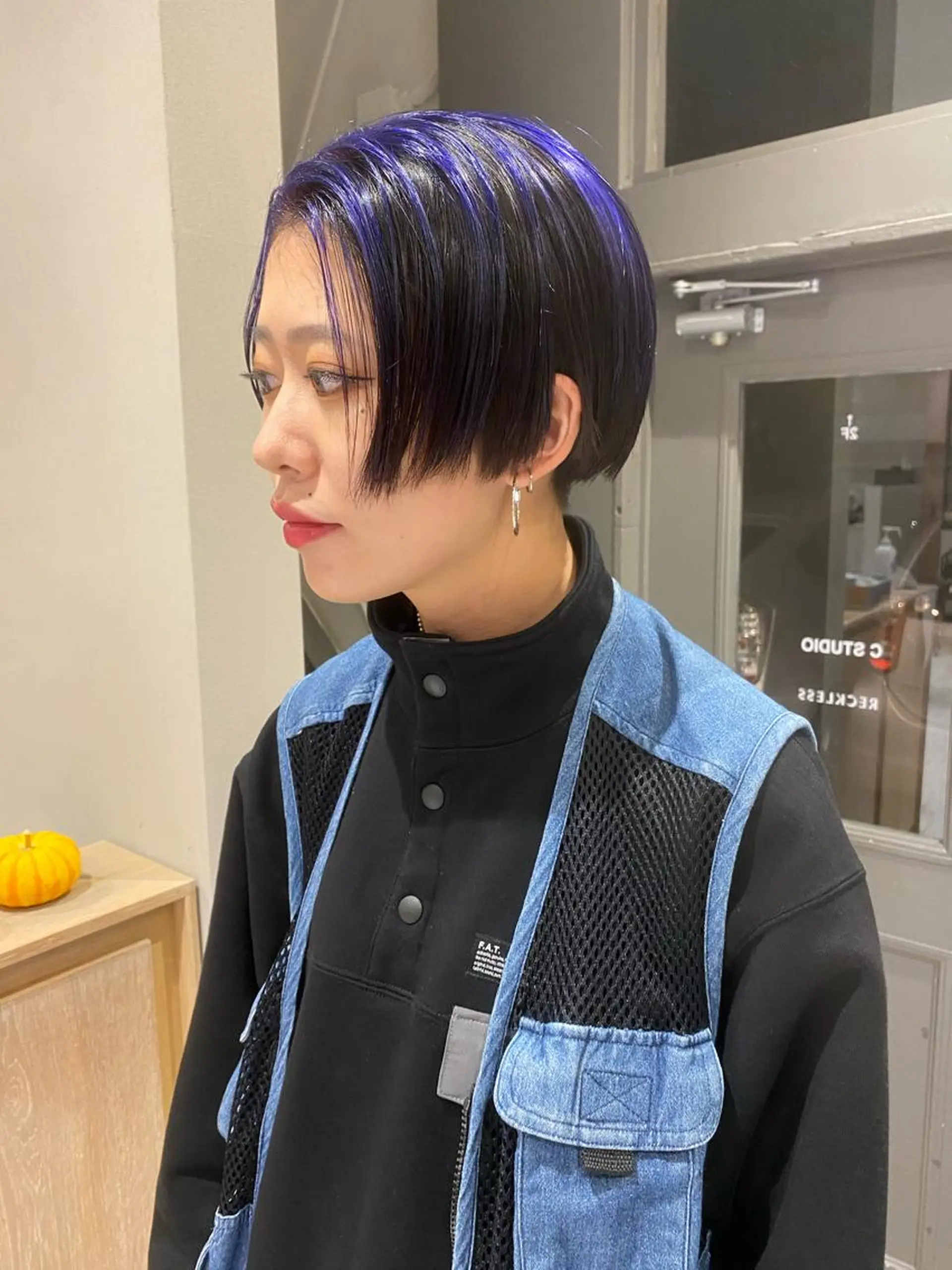 ショート カラー ボブ/ミニボブ 透明感カラーkadoのヘアスタイル