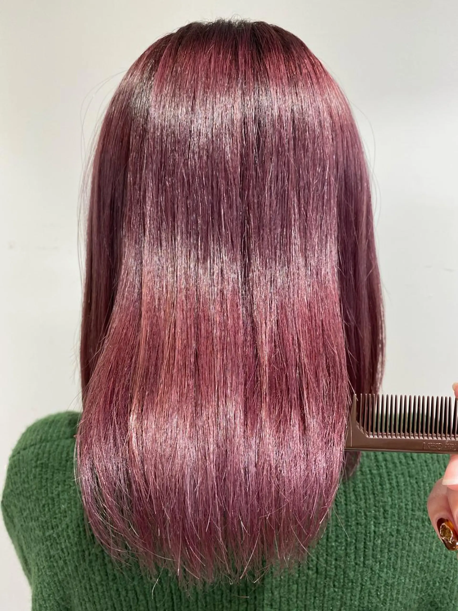 ミディアム カット ヘアカラー トリートメント ✨圧倒的ツヤ髪✨ 小野あすかのヘアスタイル