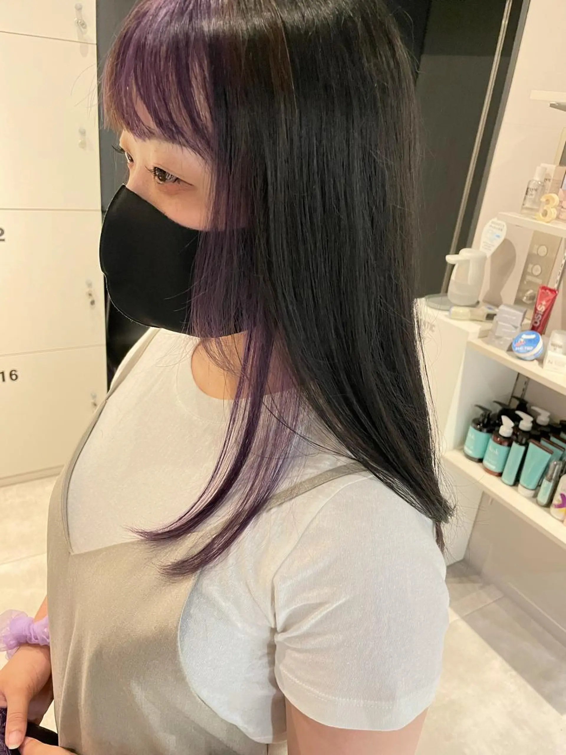 セミロング カラー レイヤー×髪質改善 ×透明感/杉田 圭のヘアスタイル