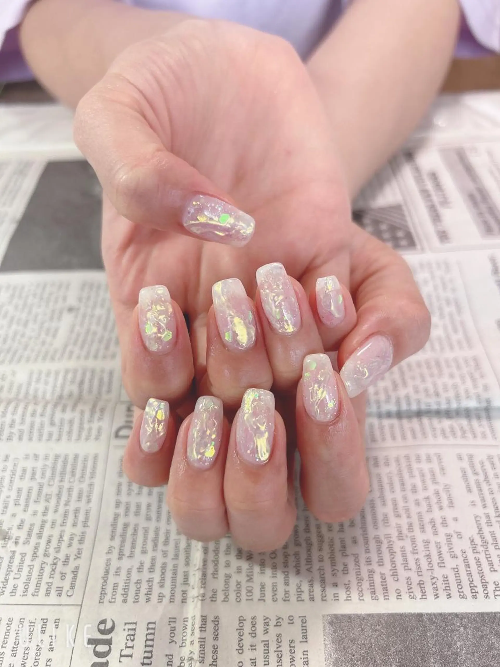 ネイル ミラーネイル ハンドネイル ハンドケア 森山 舞のネイルデザイン