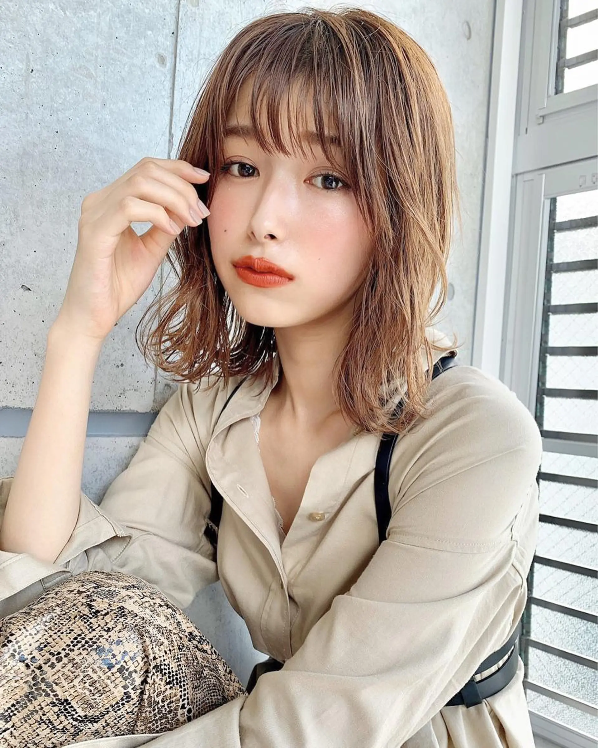 ミディアム カラー ヘアアレンジ 💞あざと可愛い💞 児玉大地のヘアスタイル