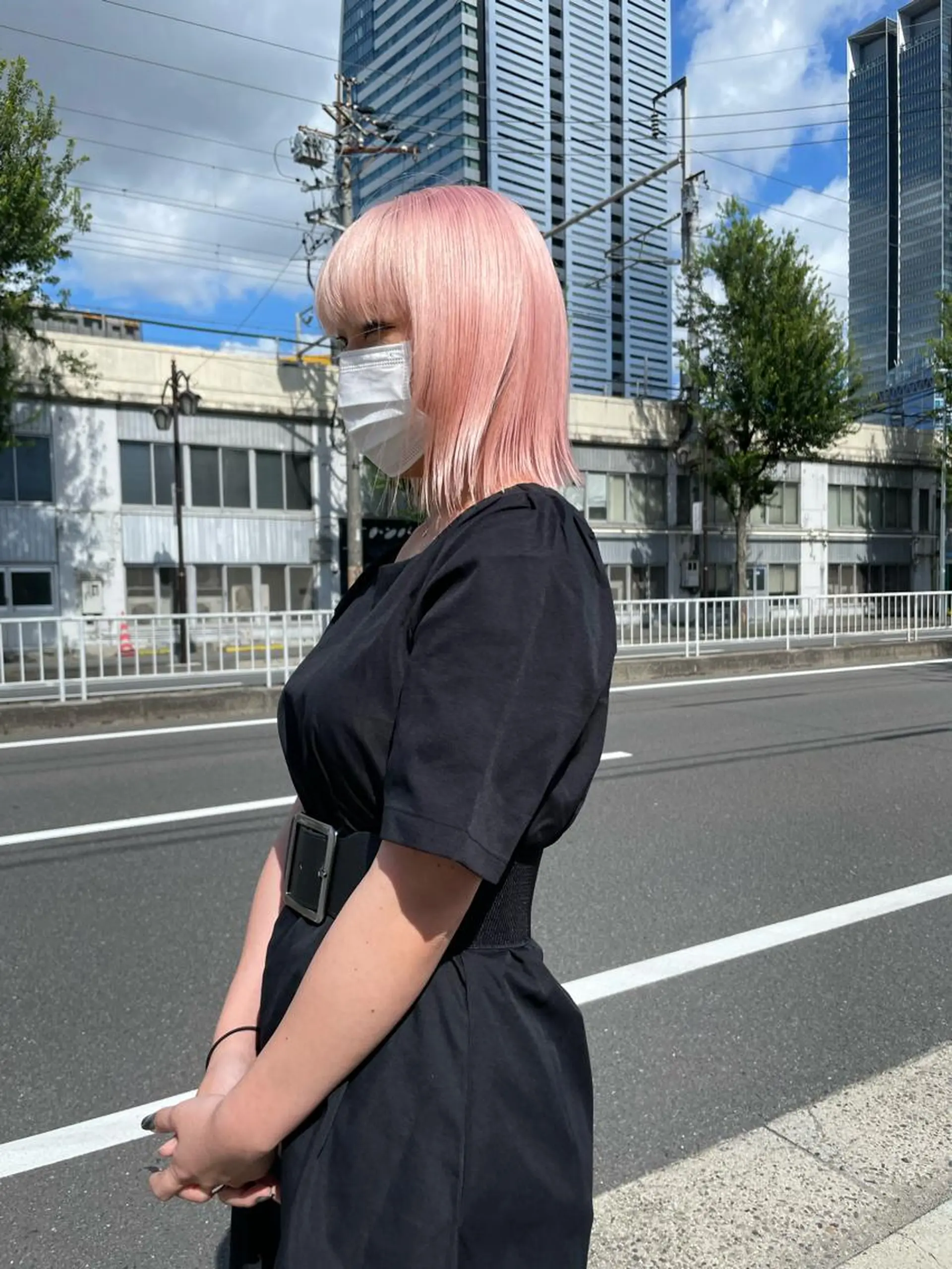 ミディアム 名古屋ハイトーン/ 🐶ブリーチ専門店のヘアスタイル