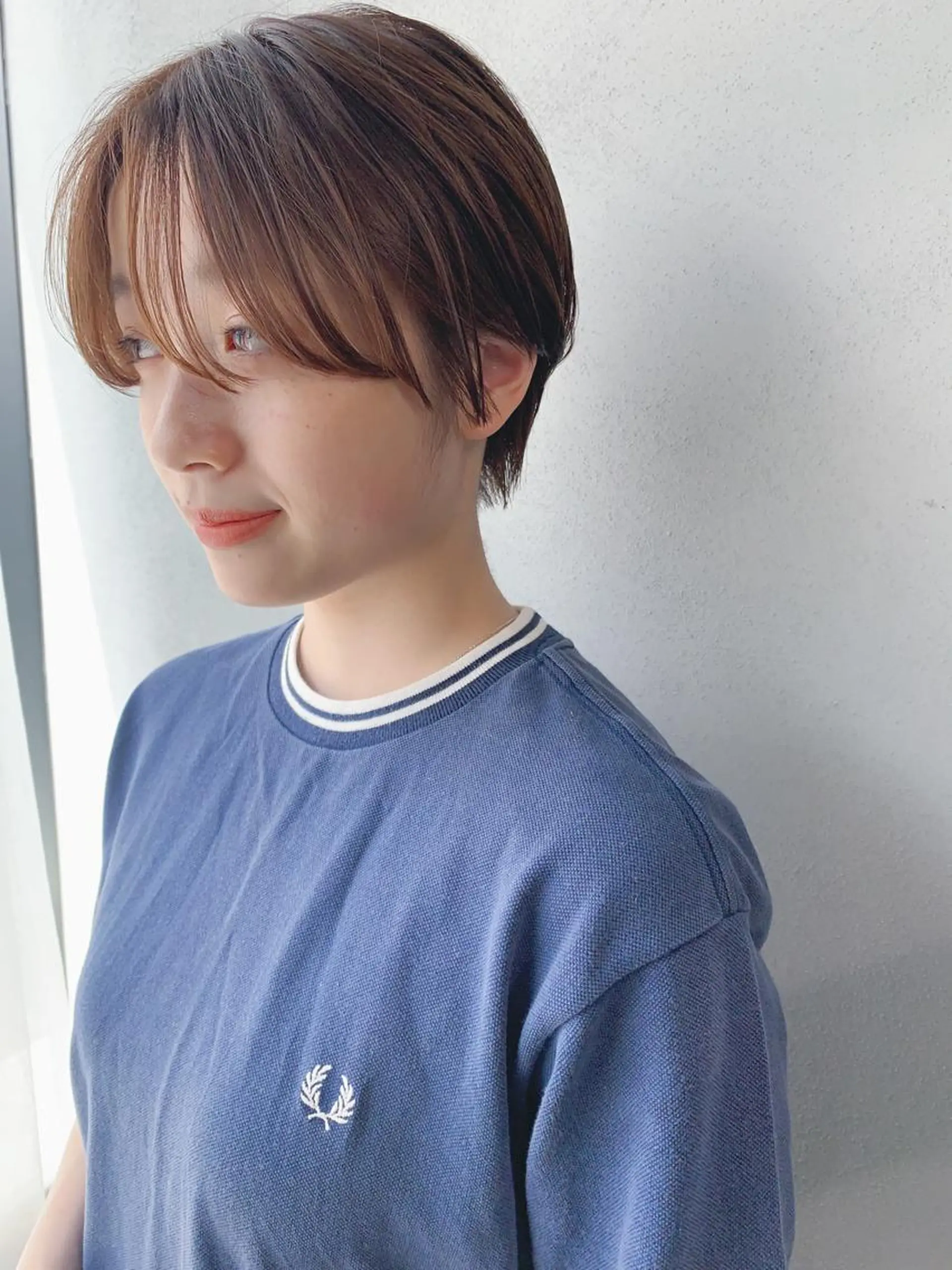 ショート カラー ボブパーマコテ巻き風 パーマNo1深江秀平のヘアスタイル