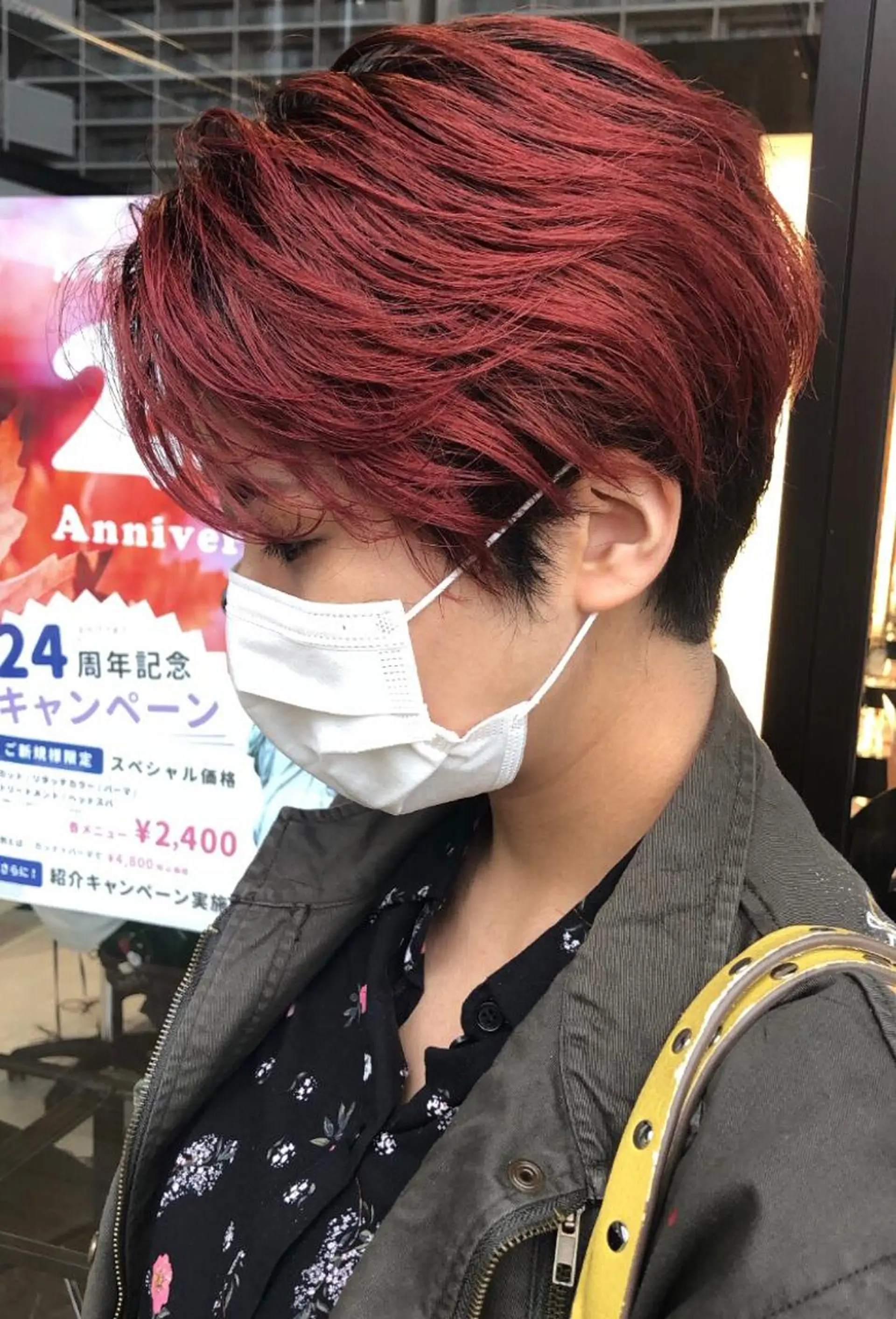 ショート カラー ショートボブ ボブ ショートヘア メンズヘア特化 崎田 成人のヘアスタイル