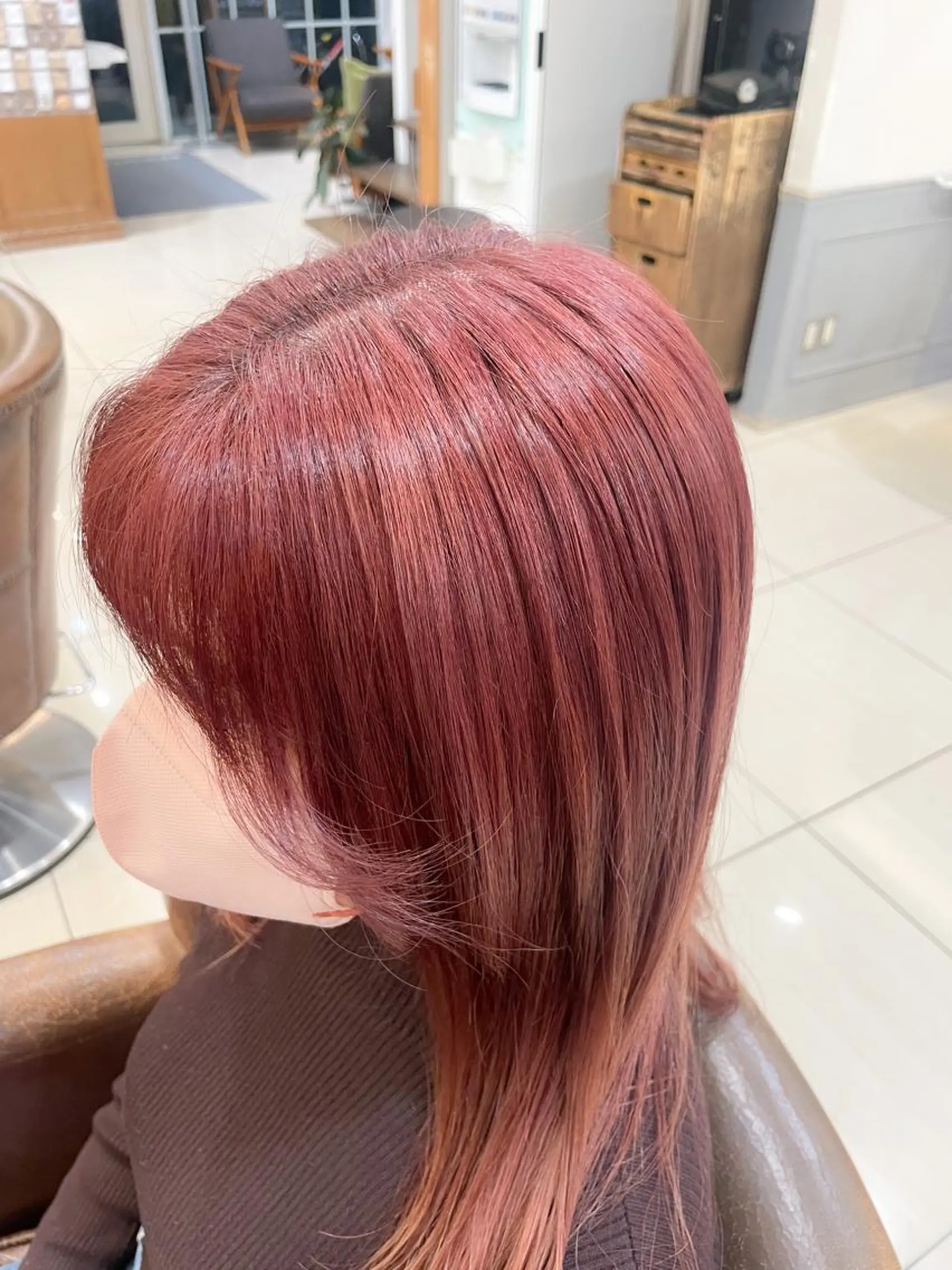 ミディアム カラー ハイトーンカラー ラベンダーカラー ピンクカラー ピンクラベンダー ヘアカラー ✨カラー支持No.1 🧸ワキ カナコ🧸のヘアスタイル