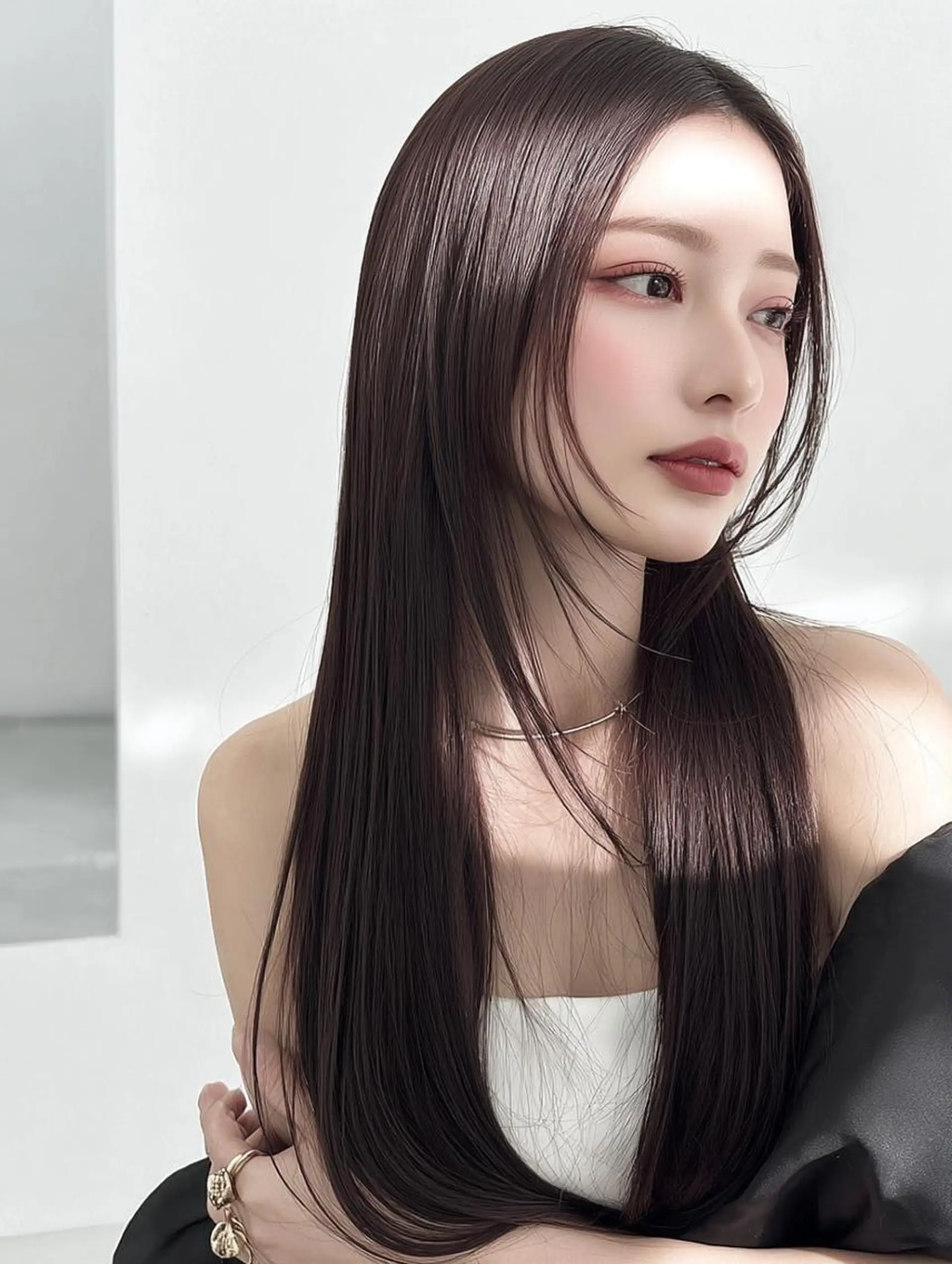 ロング 縮毛矯正 酸性ストレート/ 髪質改善/イソヤトモのヘアスタイル