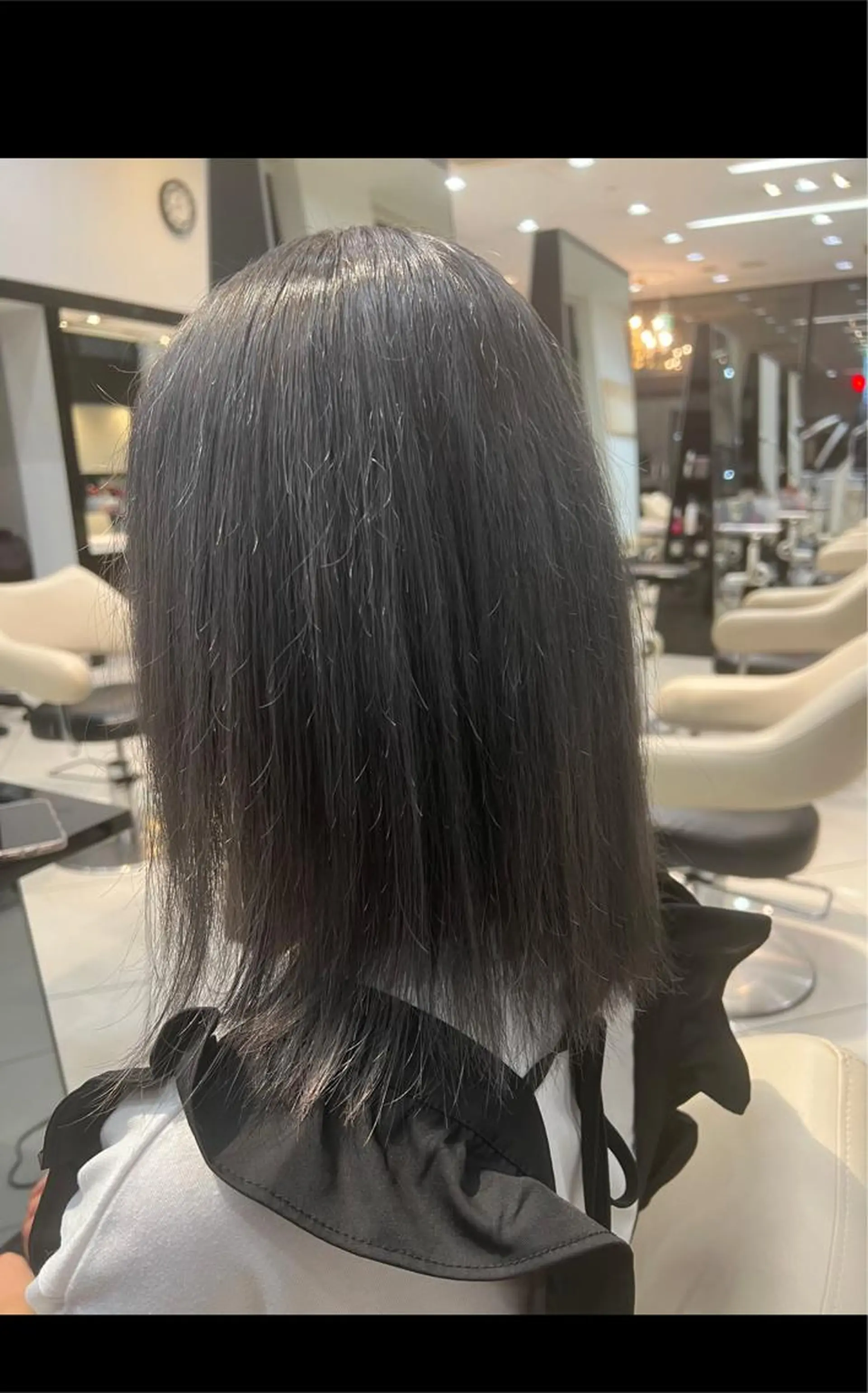 ミディアム カラー ブリーチ 透明感カラー グレージュ 【似合わせカラー】 西口嶺河のヘアスタイル