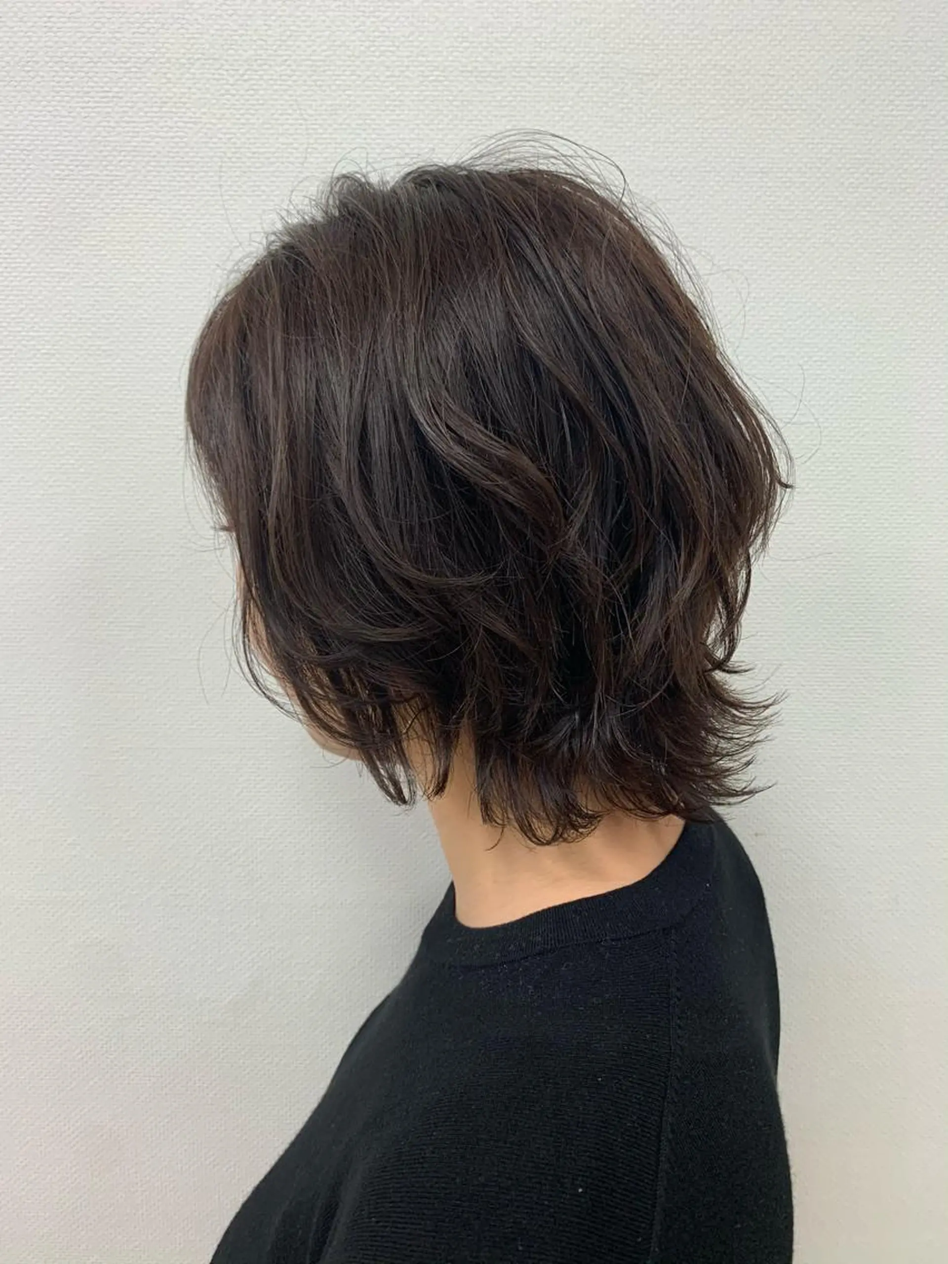 ミディアム ボブレイヤー ボブ レイヤーカット ウルフカット ウルフレイヤー 竹内 結希のヘアスタイル