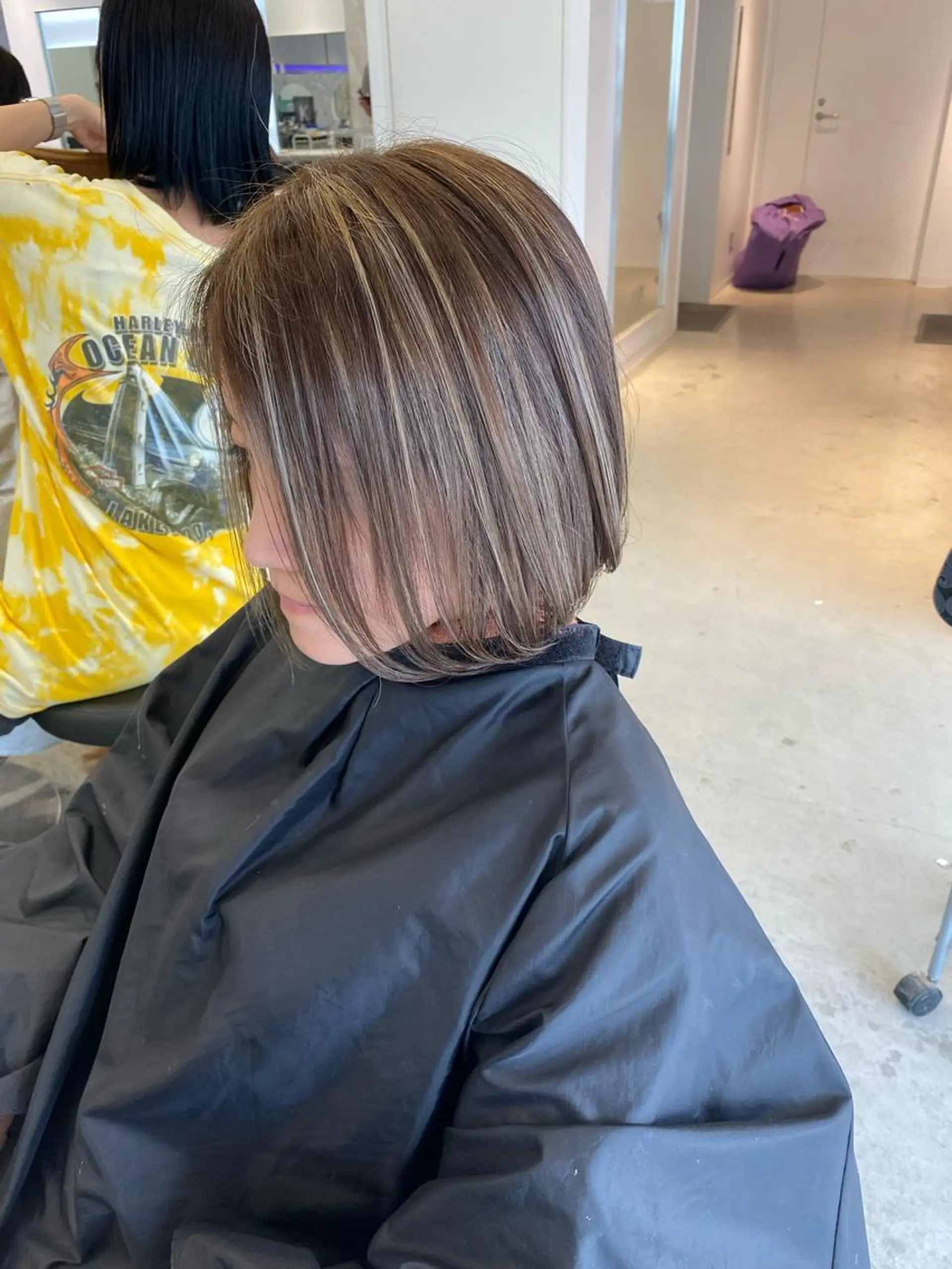 ミディアム カラー ハイライトカラー ハイライト カット ヘアカラー トリートメント 💎夏葵 ハイライト /デザイン指名No1のヘアスタイル