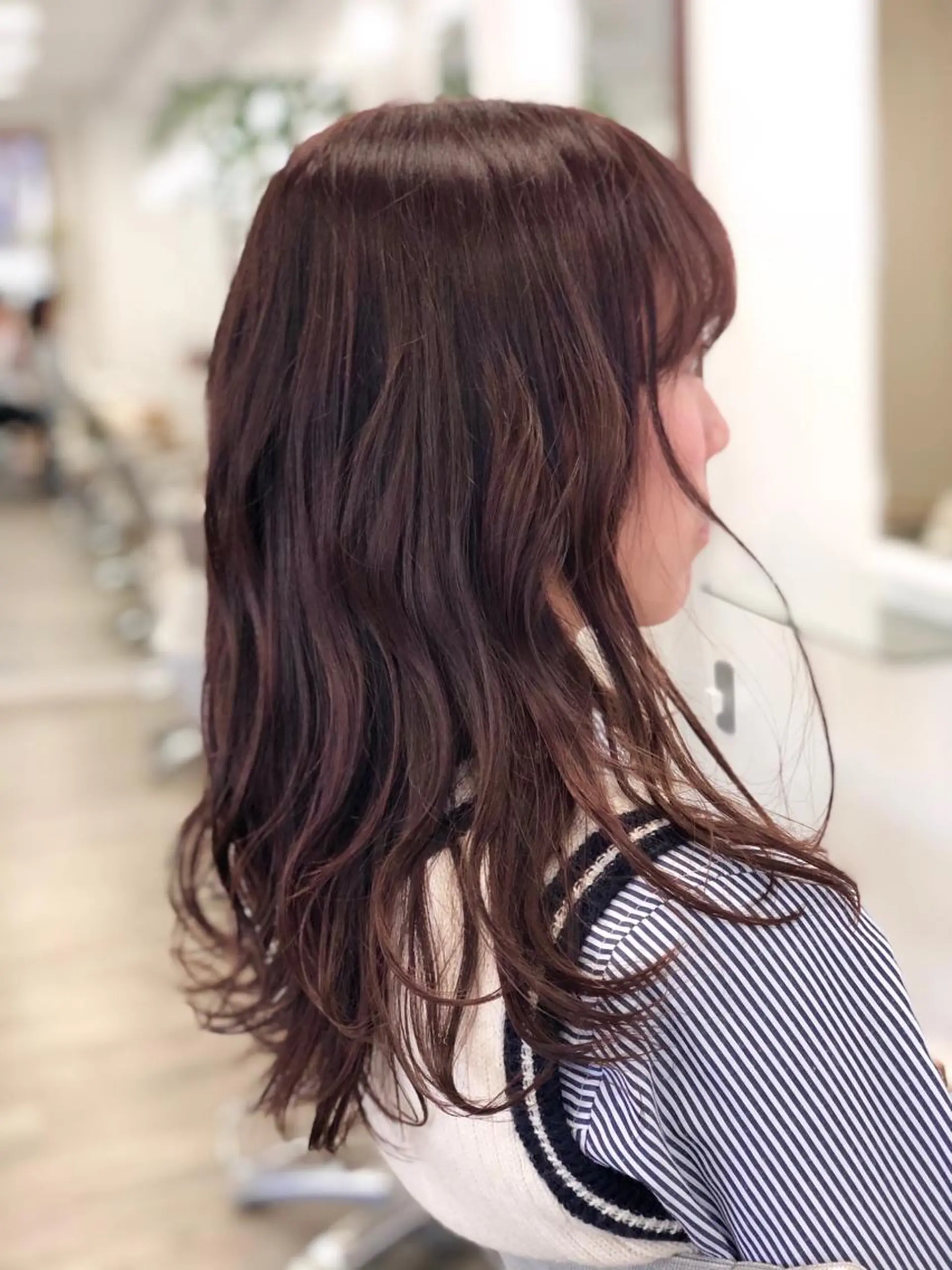 セミロング 菊地 聖のヘアスタイル