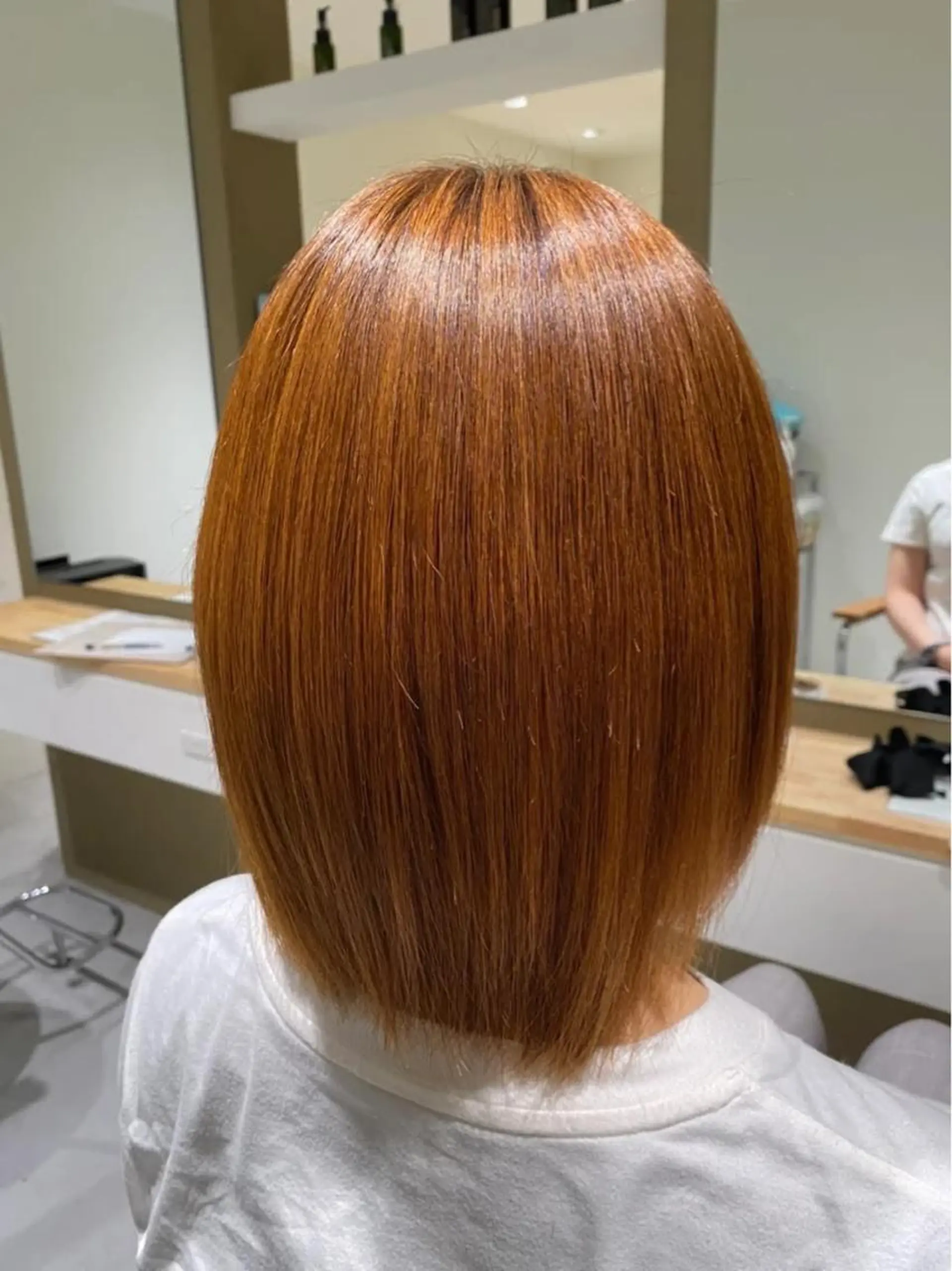 ミディアム 髪質改善 トリートメント レイヤー/蟹江/ くすみカラー/川口のヘアスタイル