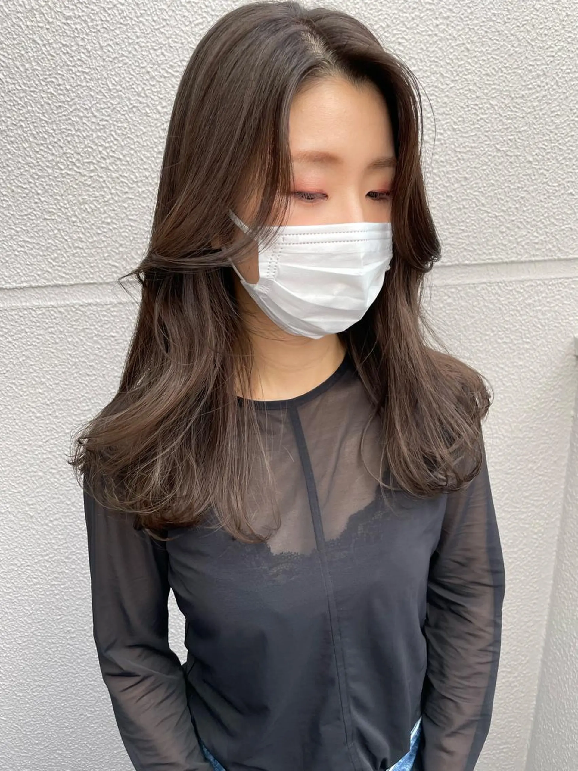 カラー ボブ カット ayaka 髪質改善レイヤーのヘアスタイル