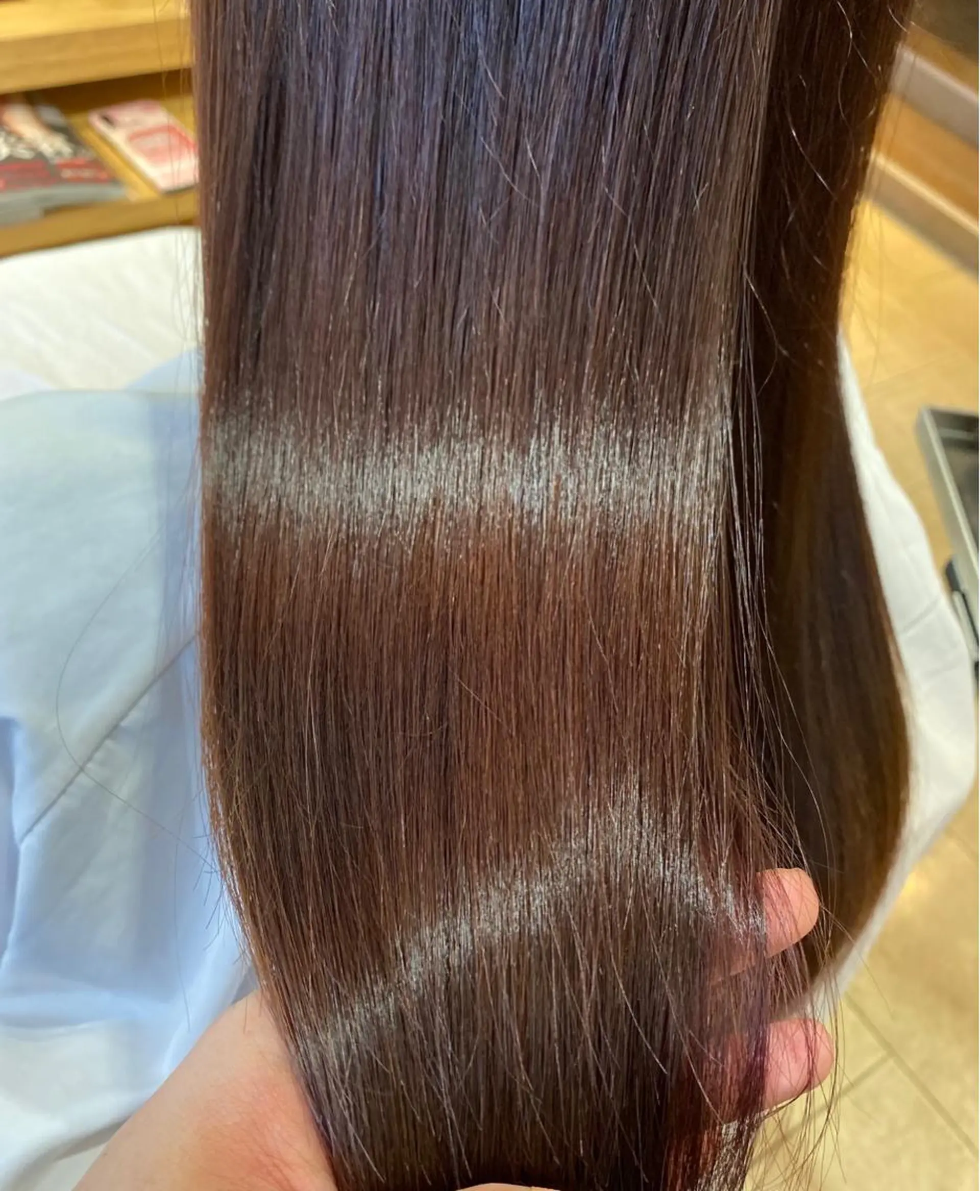 セミロング 縮毛矯正 トリートメント 長谷川 智也/ディレクターのヘアスタイル