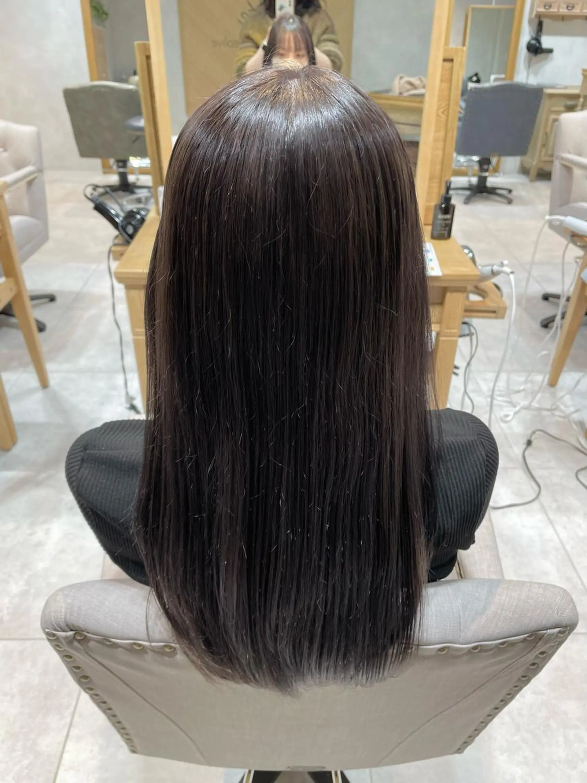 ロング カラー ブラウンカラー ラベンダーカラー 白井 雪乃のヘアスタイル