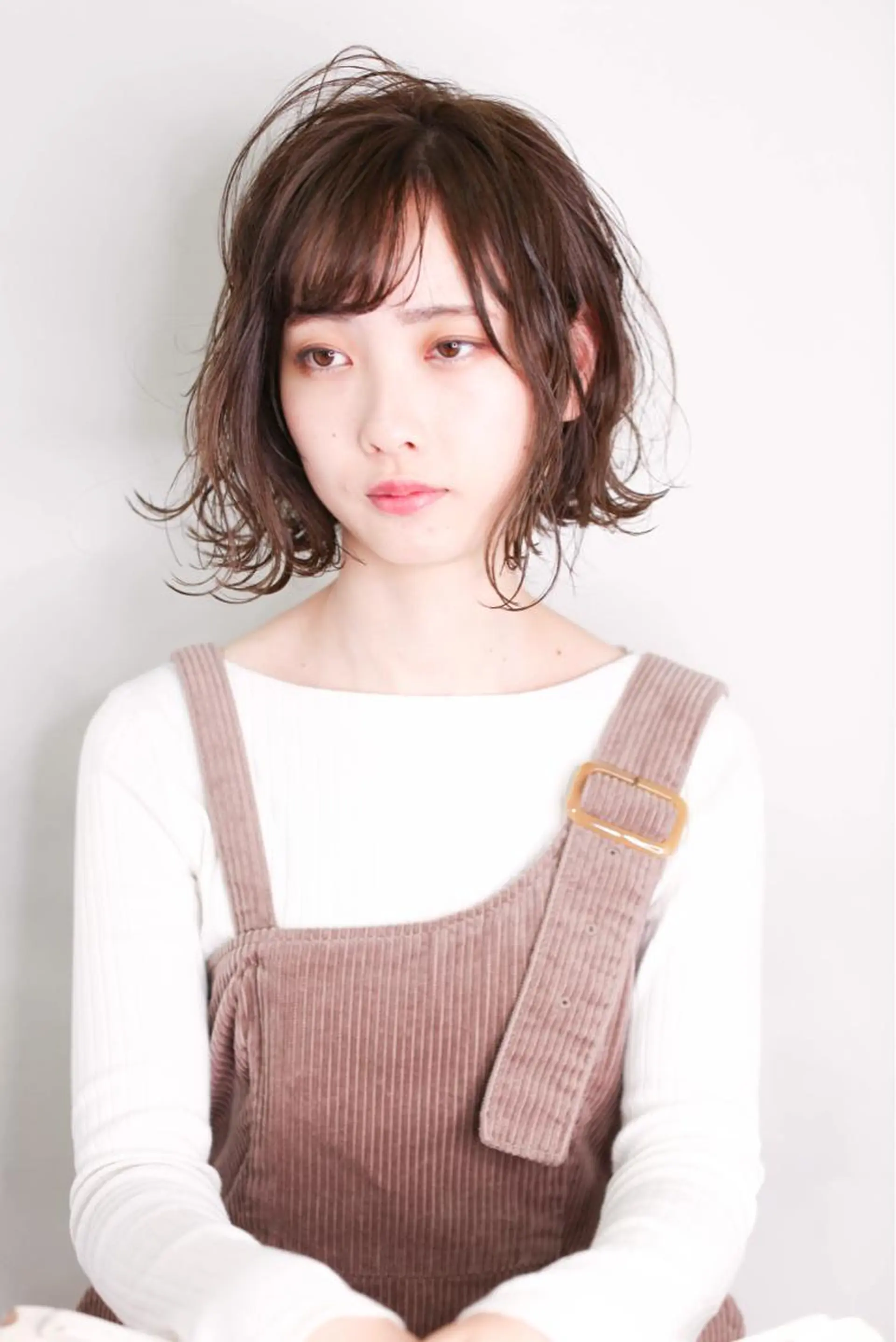 ショート カラー 切りっぱなしボブ ボブ カット 千葉 郁也のヘアスタイル