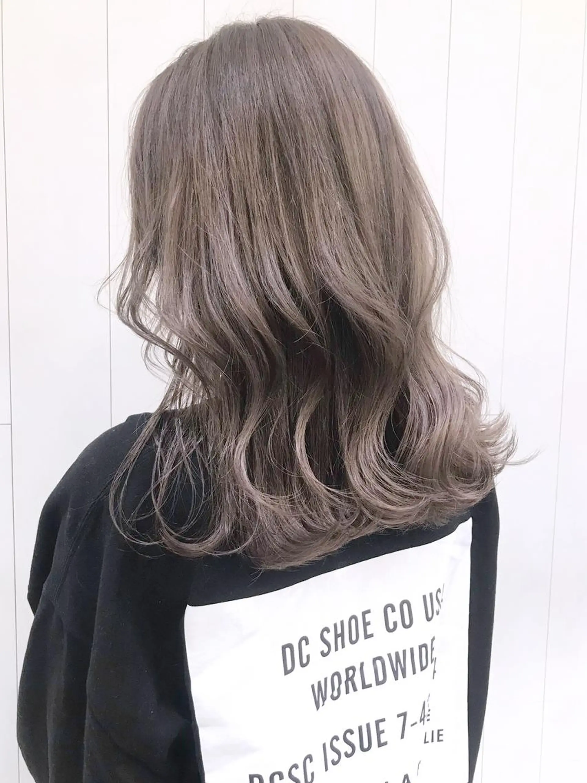 セミロング カラー パーマ ヘアアレンジ グレージュ ITbyALBUM 浦和店のヘアスタイル