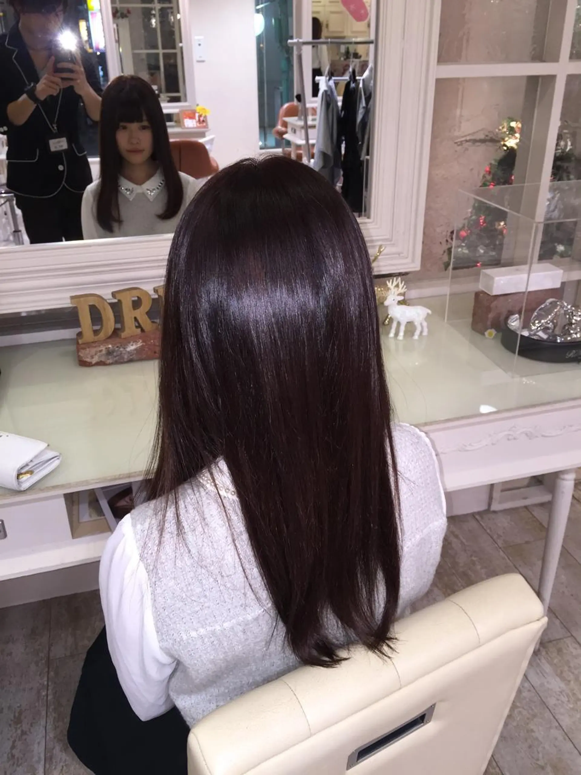 ロング カラー 田中 光のヘアスタイル