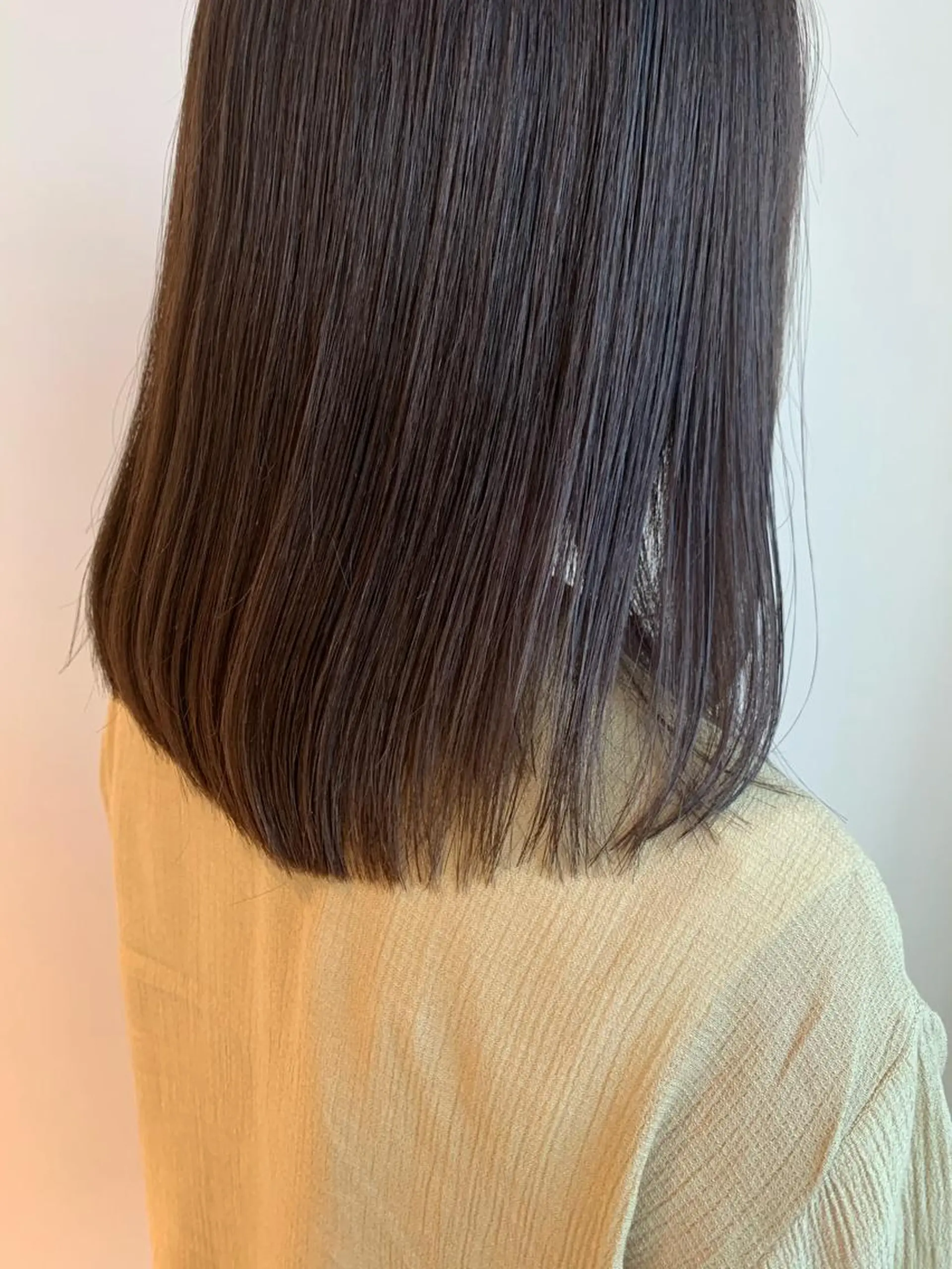 ミディアム カラー パーマ ブリーチ 透明感カラー ANY／SUE 千葉パーマのヘアスタイル