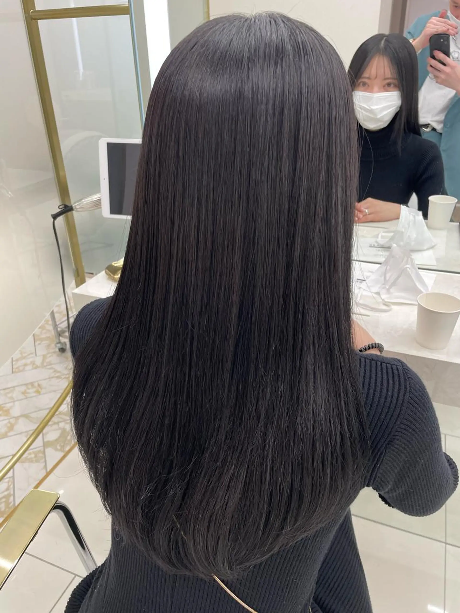 ロング カラー COA GINZA 空也/前髪/顔まわりのヘアスタイル