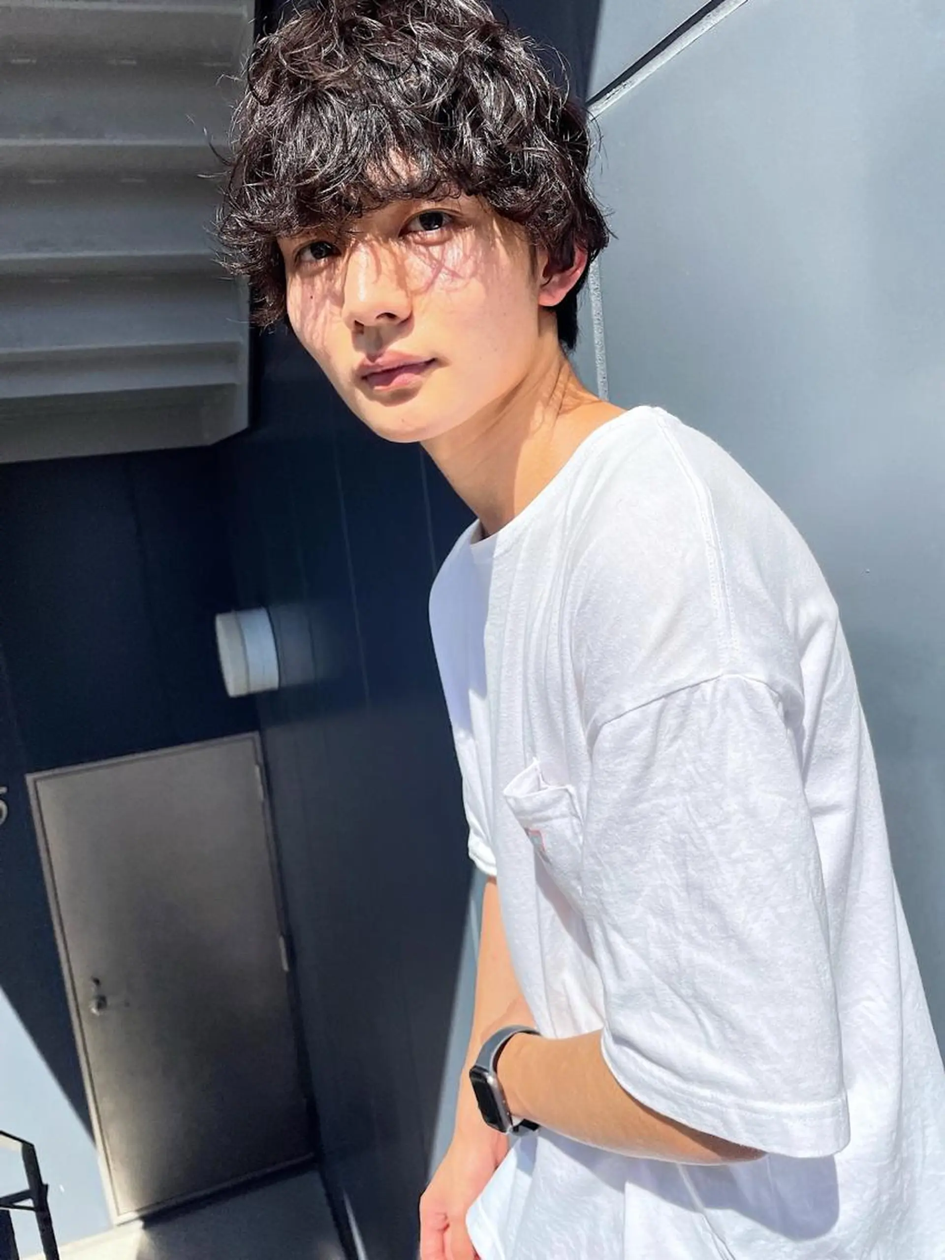 ショート パーマ メンズ メンズパーマ 柳田 駿のヘアスタイル