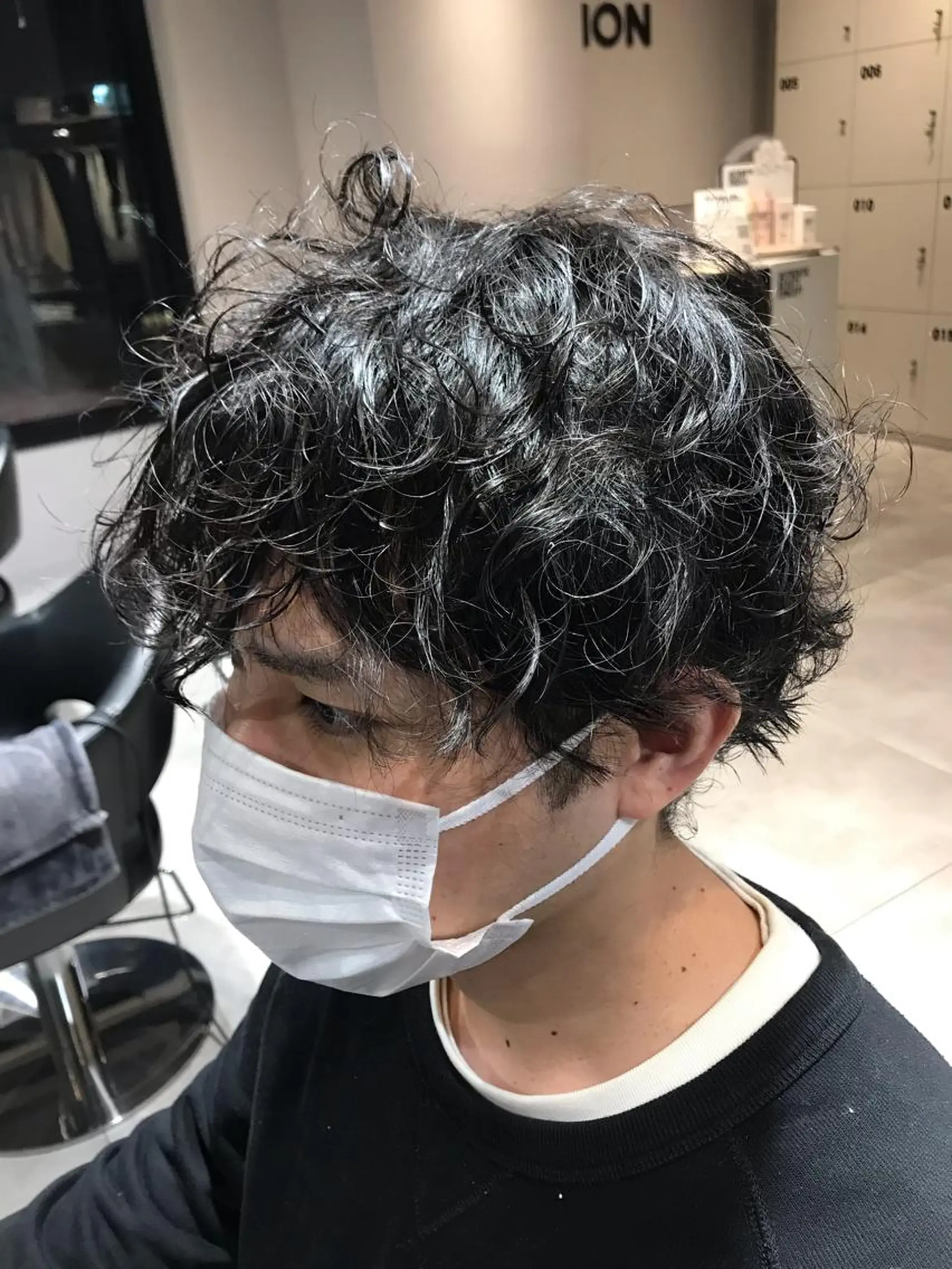 パーマ メンズ メンズパーマ スパイラルパーマ haconeco【ハコネコ】所属・小川 舜人のヘアスタイル