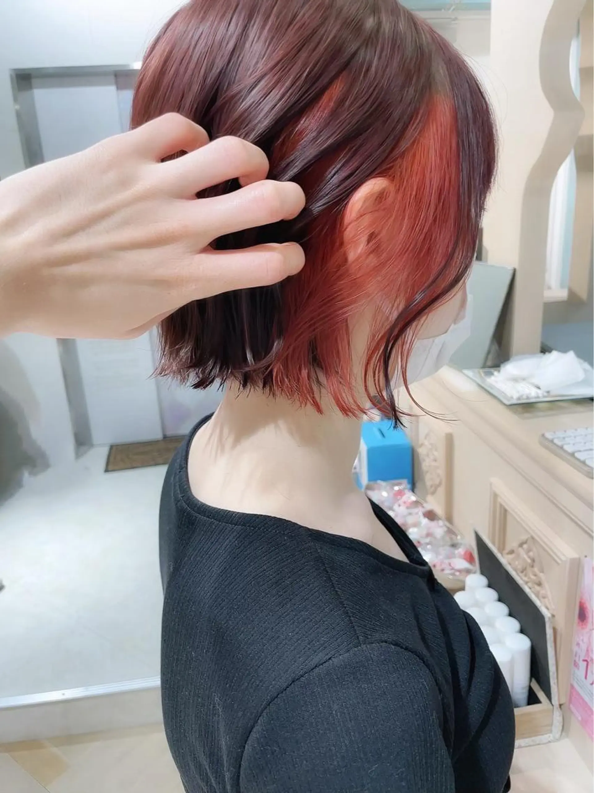 ミディアム カラー 白髪ぼかし特化/ 髪質改善/ハクのヘアスタイル