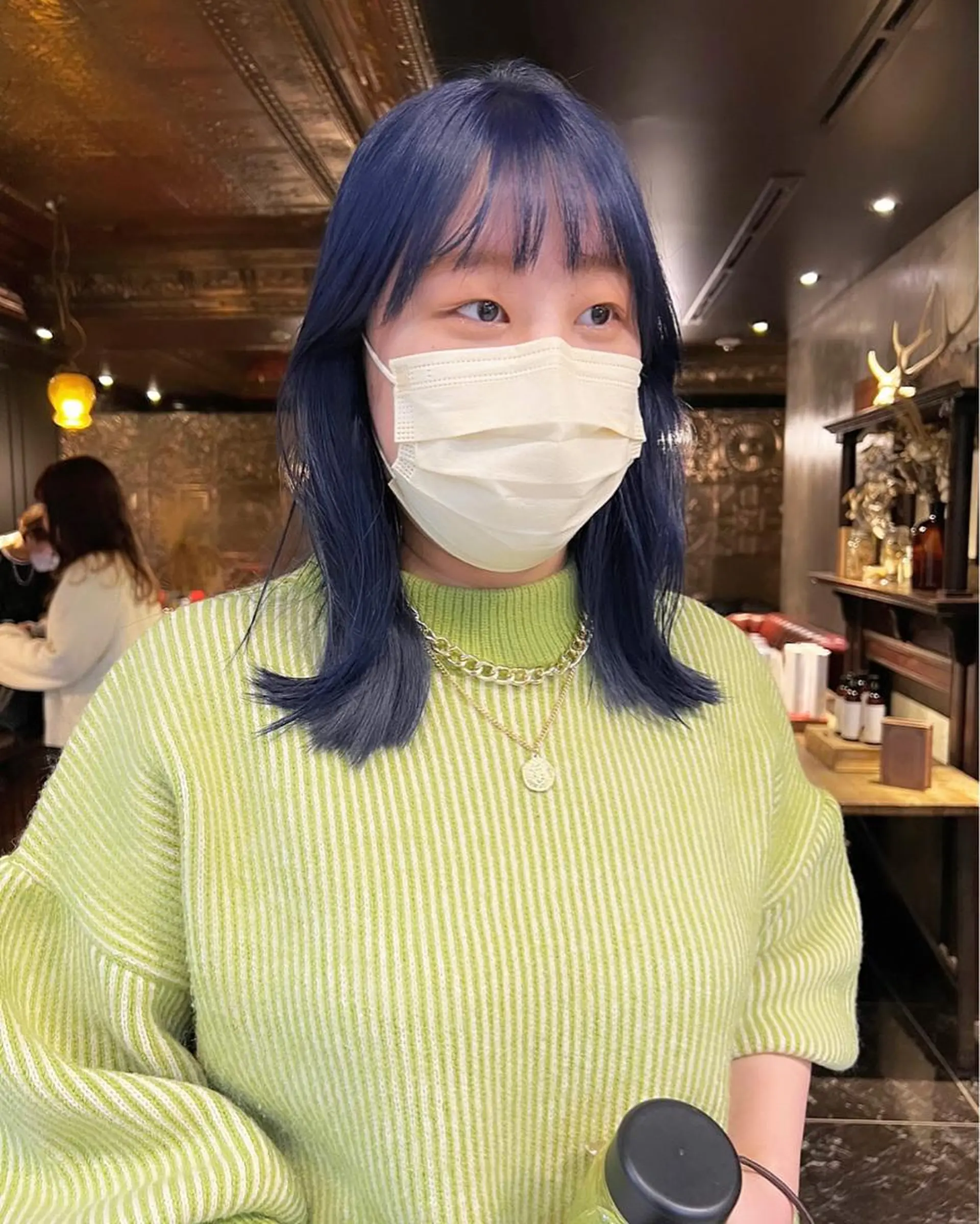 セミロング カラー ヘアカラー 圧倒的デザイン力 店長🎨RENAのヘアスタイル