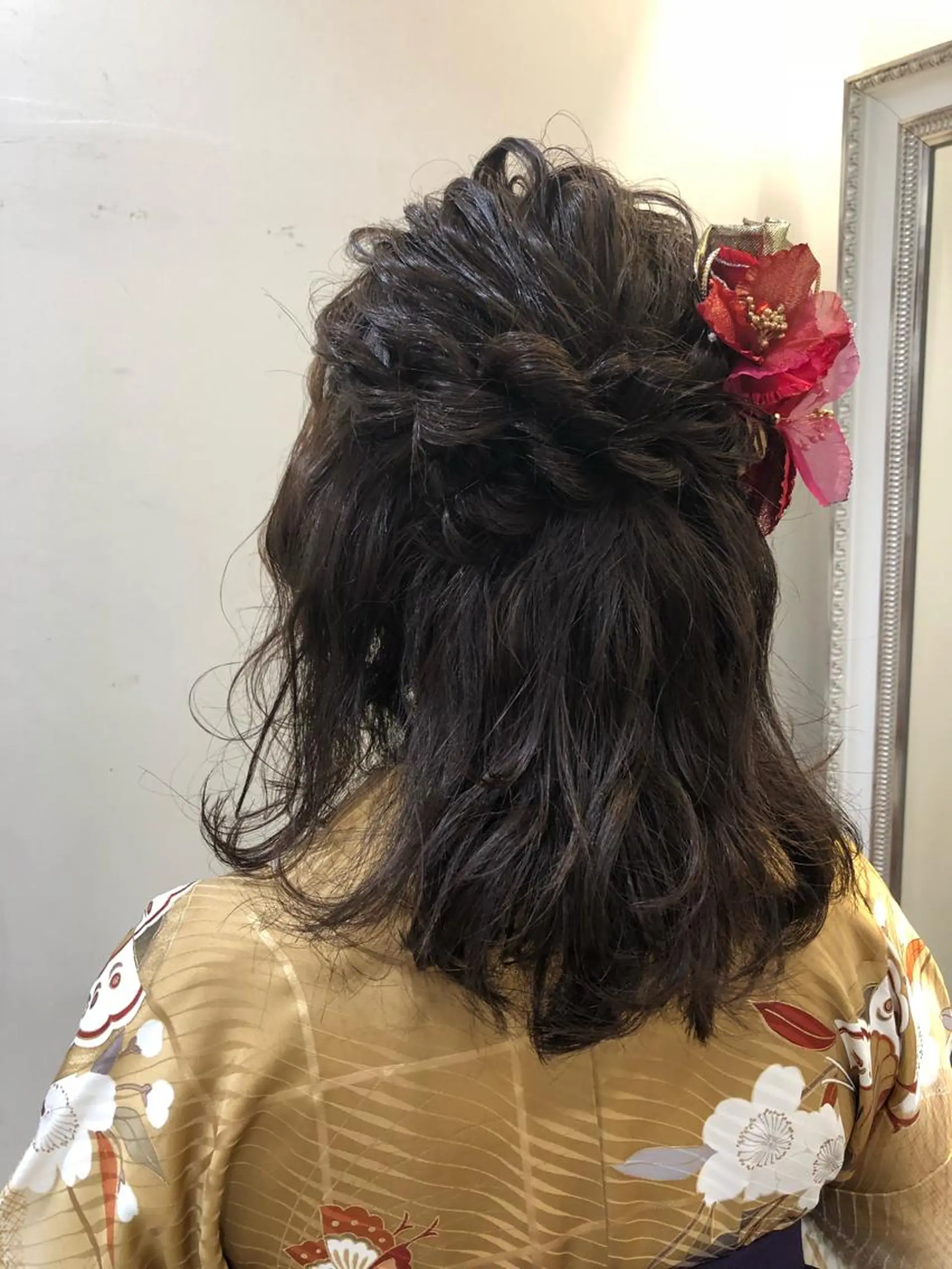 セミロング ヘアアレンジ レイヤーカット✂️ 横浜No1♡下鳥翔子のヘアスタイル