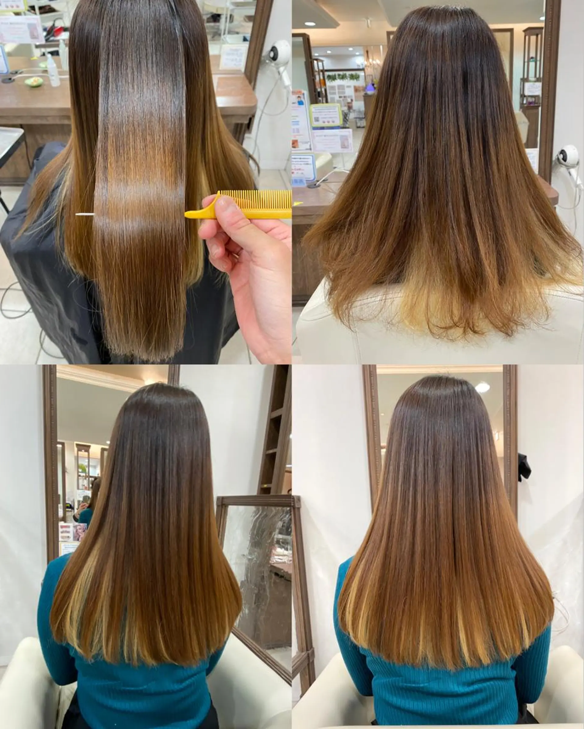 ロング カラー ブリーチ インナーカラー くせ毛 髪質改善 縮毛矯正 カット ヘアカラー 縮毛矯正 トリートメント 《大人気髪質改善》 プログレス国分寺店のヘアスタイル