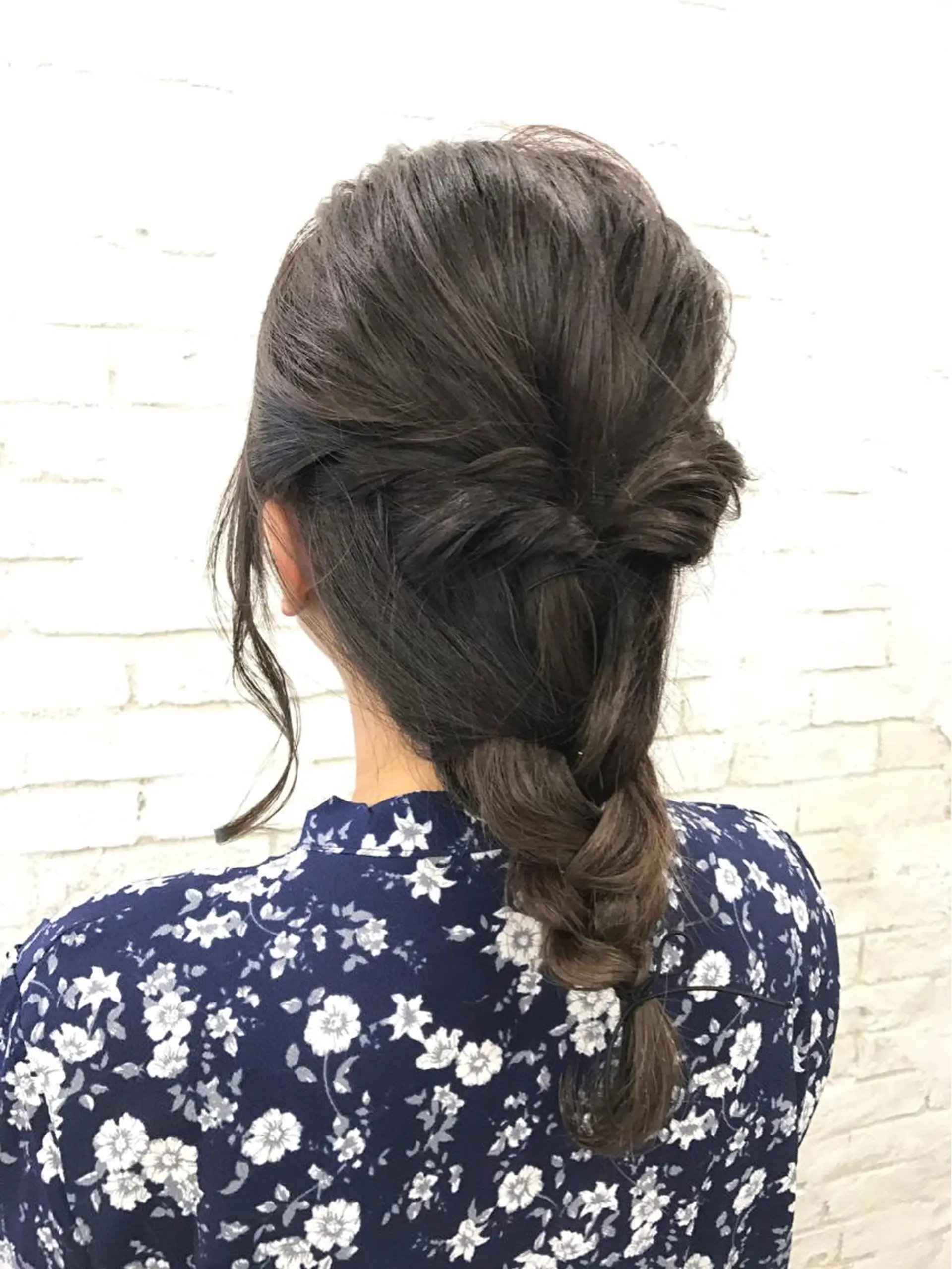 セミロング カラー パーマ ヘアアレンジ グレージュ 韓国ヘア✨グレージュ カラーasamiのヘアスタイル