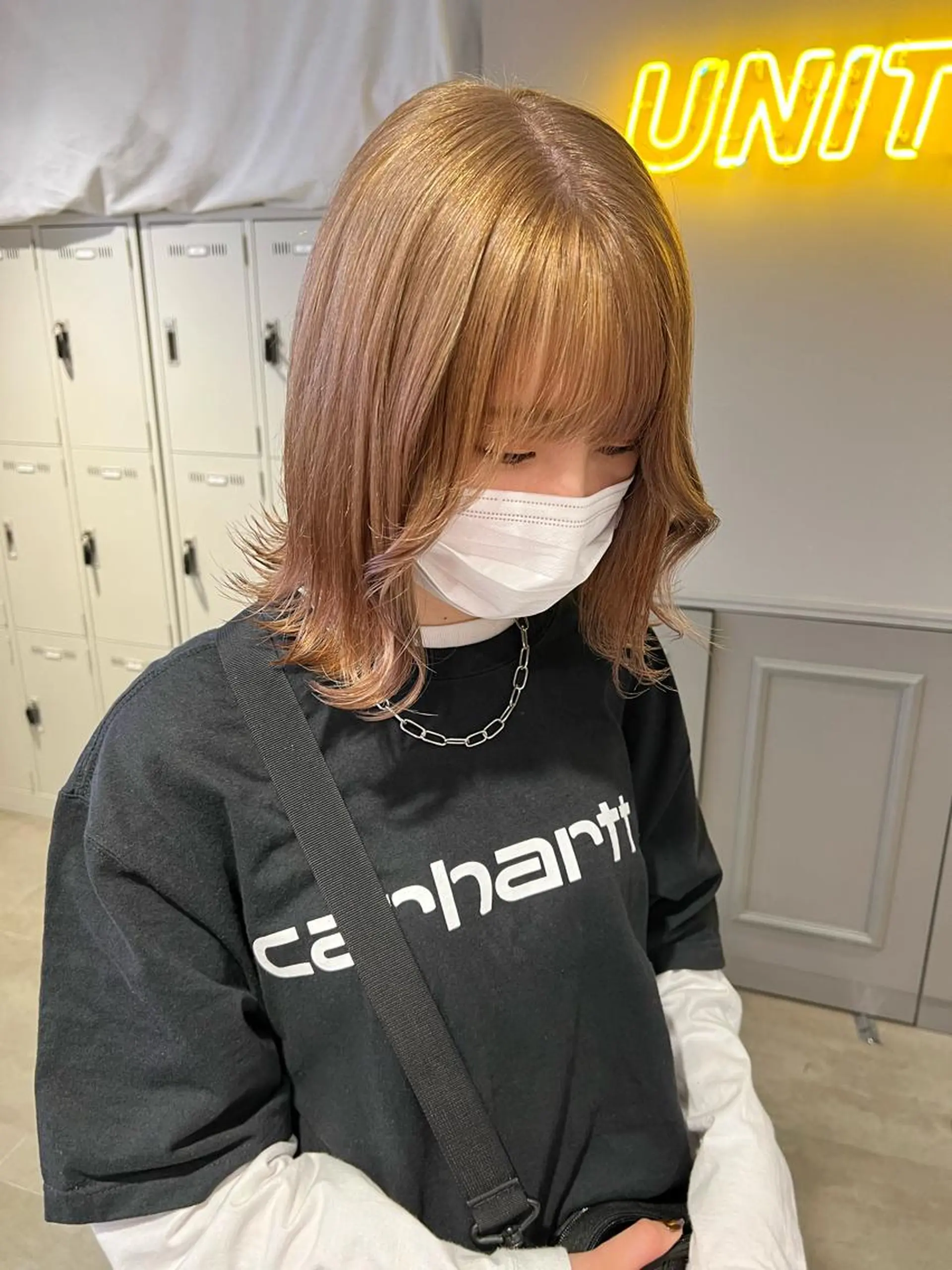 ミディアム カラー ヘアアレンジ neon hair所属・🩵 JURI🩵のヘアスタイル