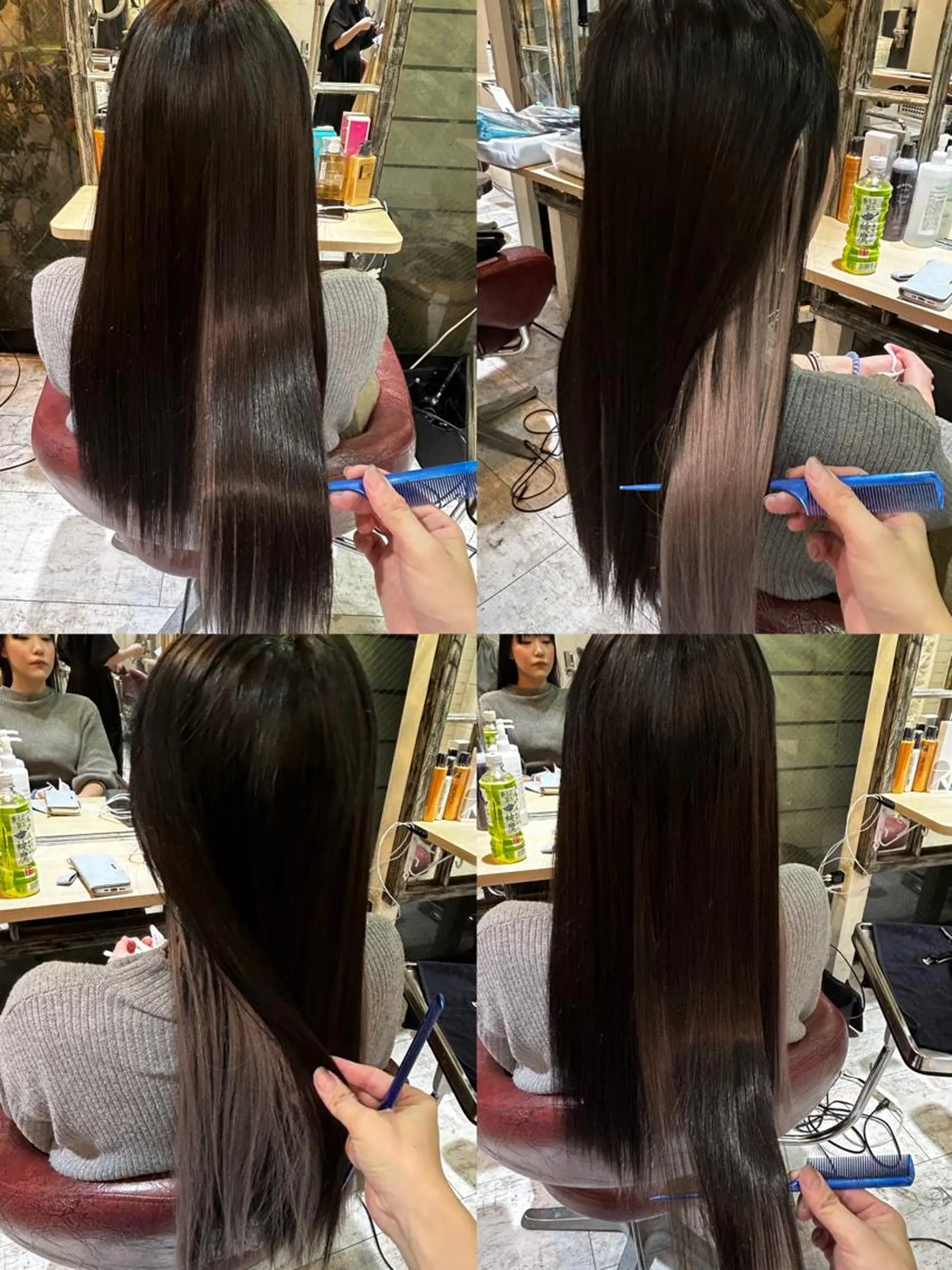 ロング カラー カット ヘアカラー トリートメント エクステ イズ ミのヘアスタイル