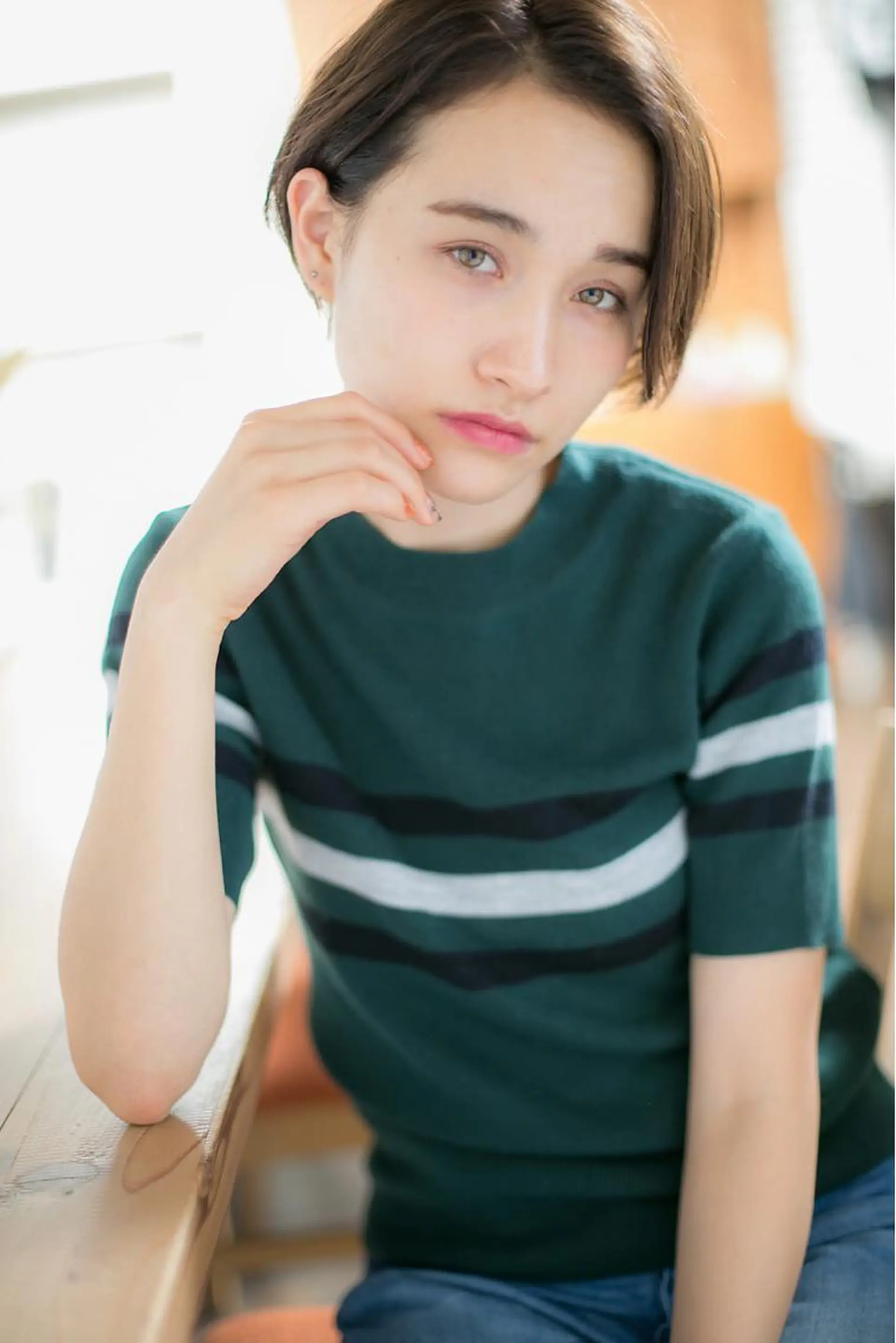 ショート カラー 透明感カラー イルミナカラー 外国人風カラー ショートヘア カット ヘアカラー トリートメント clan五反田所属・髪質改善、縮毛矯正 店長浅野太郎のヘアスタイル