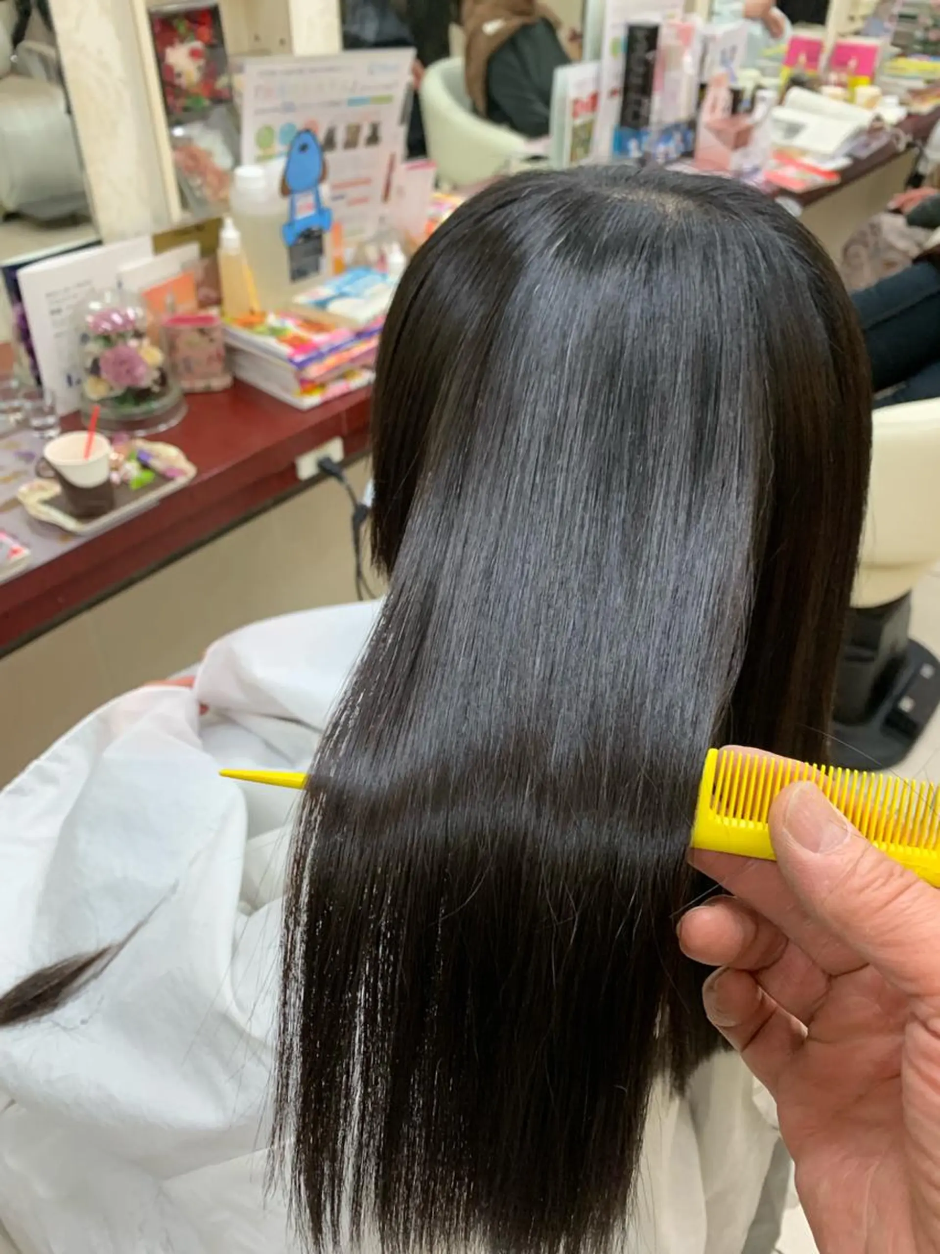 セミロング 縮毛矯正 カット トリートメント 竹内 英明のヘアスタイル