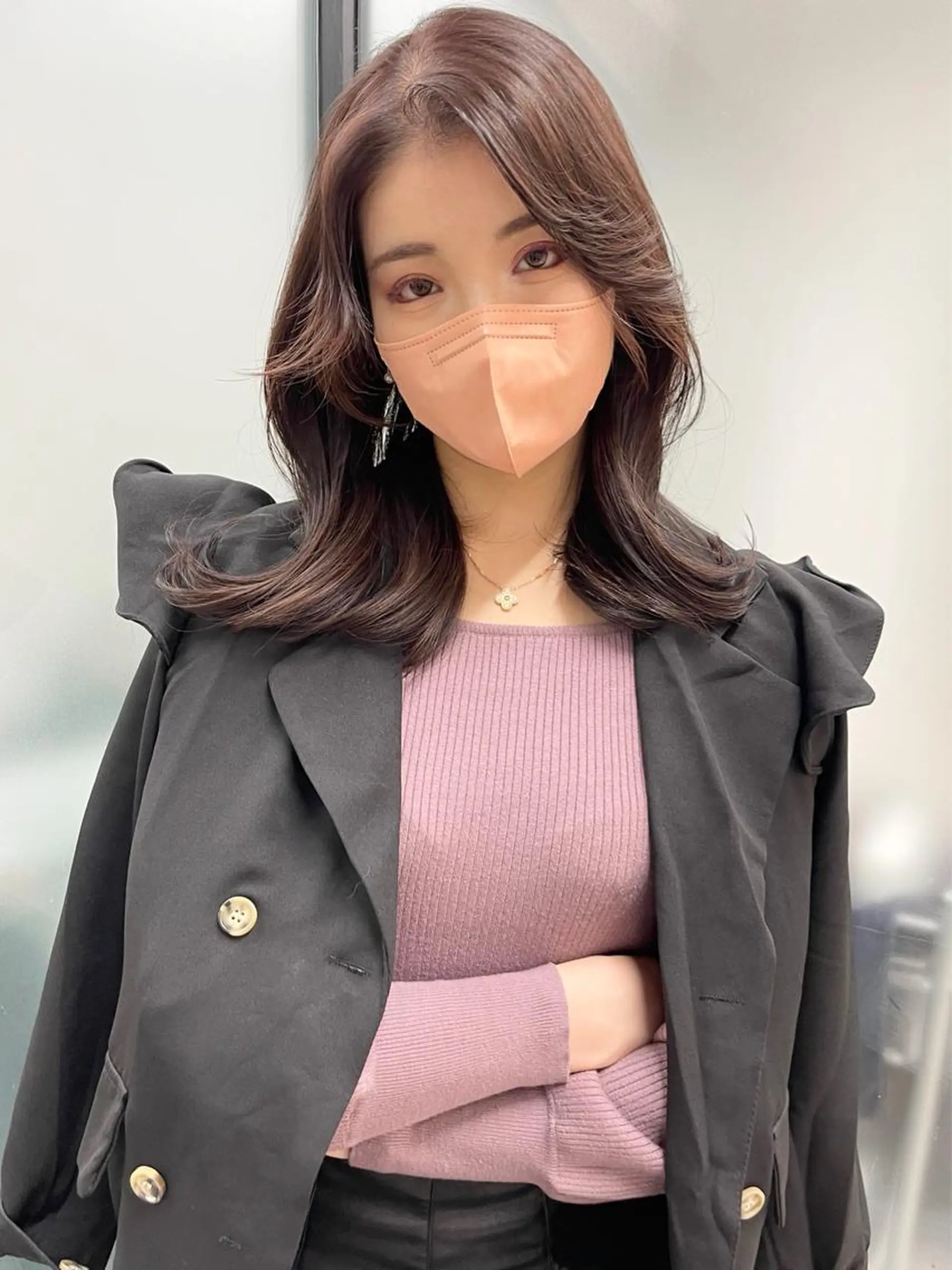 セミロング カット ヘアカラー トリートメント 韓国レイヤーカット 髪質改善▫️水野有真のヘアスタイル