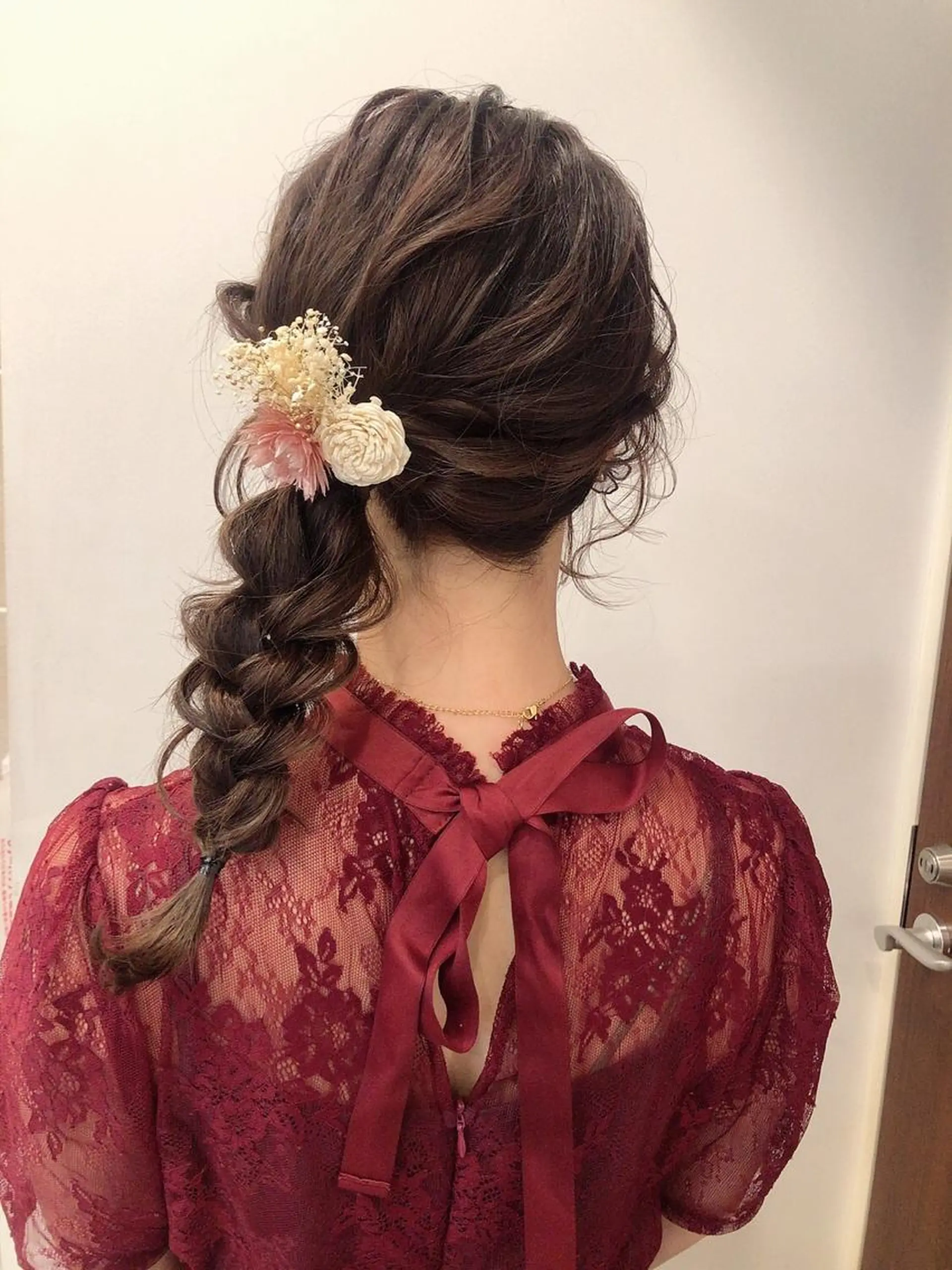 ミディアム カラー ヘアアレンジ ヘアセット ロングレイヤー 🤍山内　飛鳥🤍のヘアスタイル