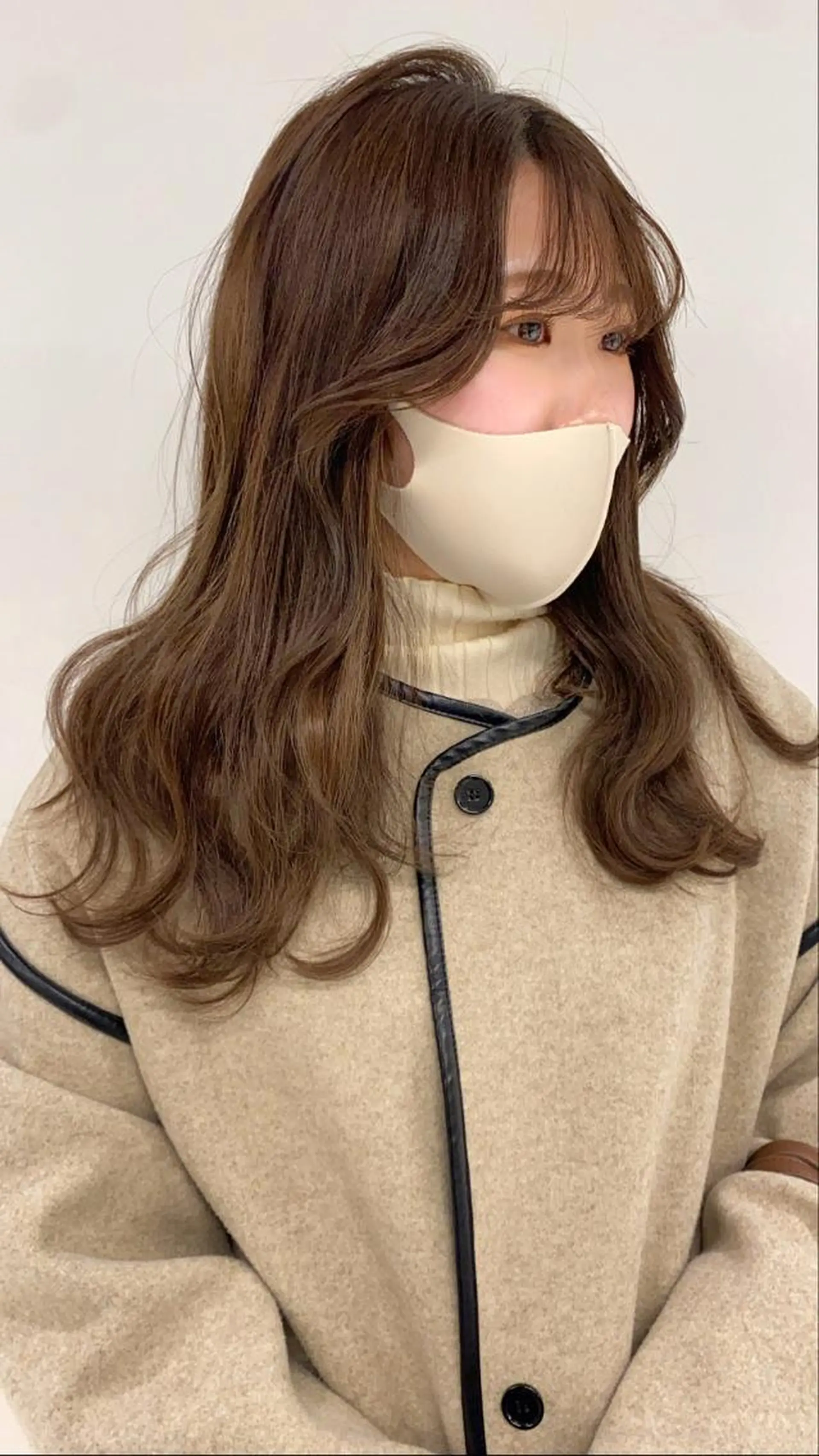 セミロング シールエクステ エクステ Amelie yunのヘアスタイル