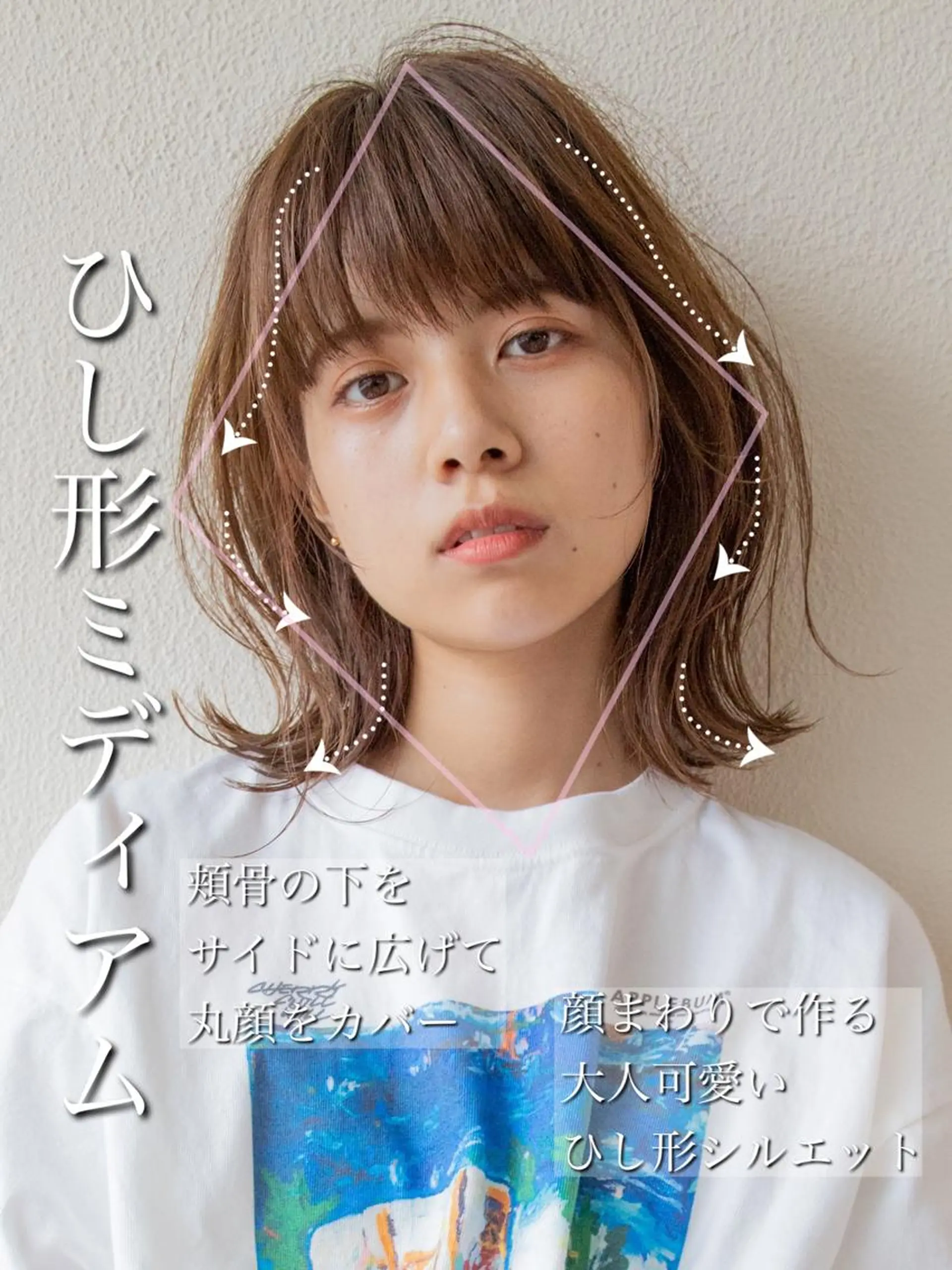 ミディアム くびれヘア 顔周りカット 小顔カット トリートメント カット 【1日2名様限定】 AFLOAT白川雄副のヘアスタイル