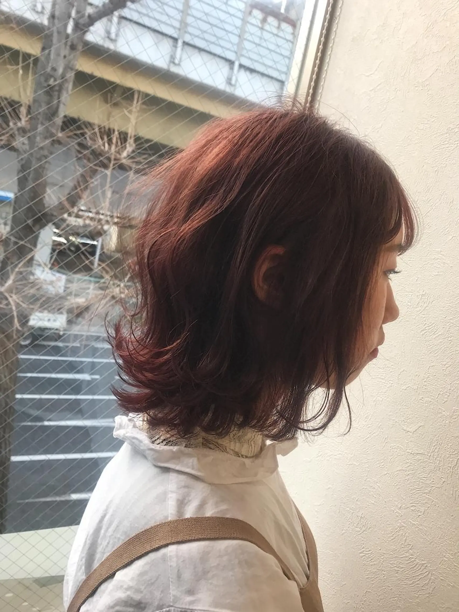 ミディアム カラー ピンクカラー ヘアカラー 柴田 祐輔のヘアスタイル