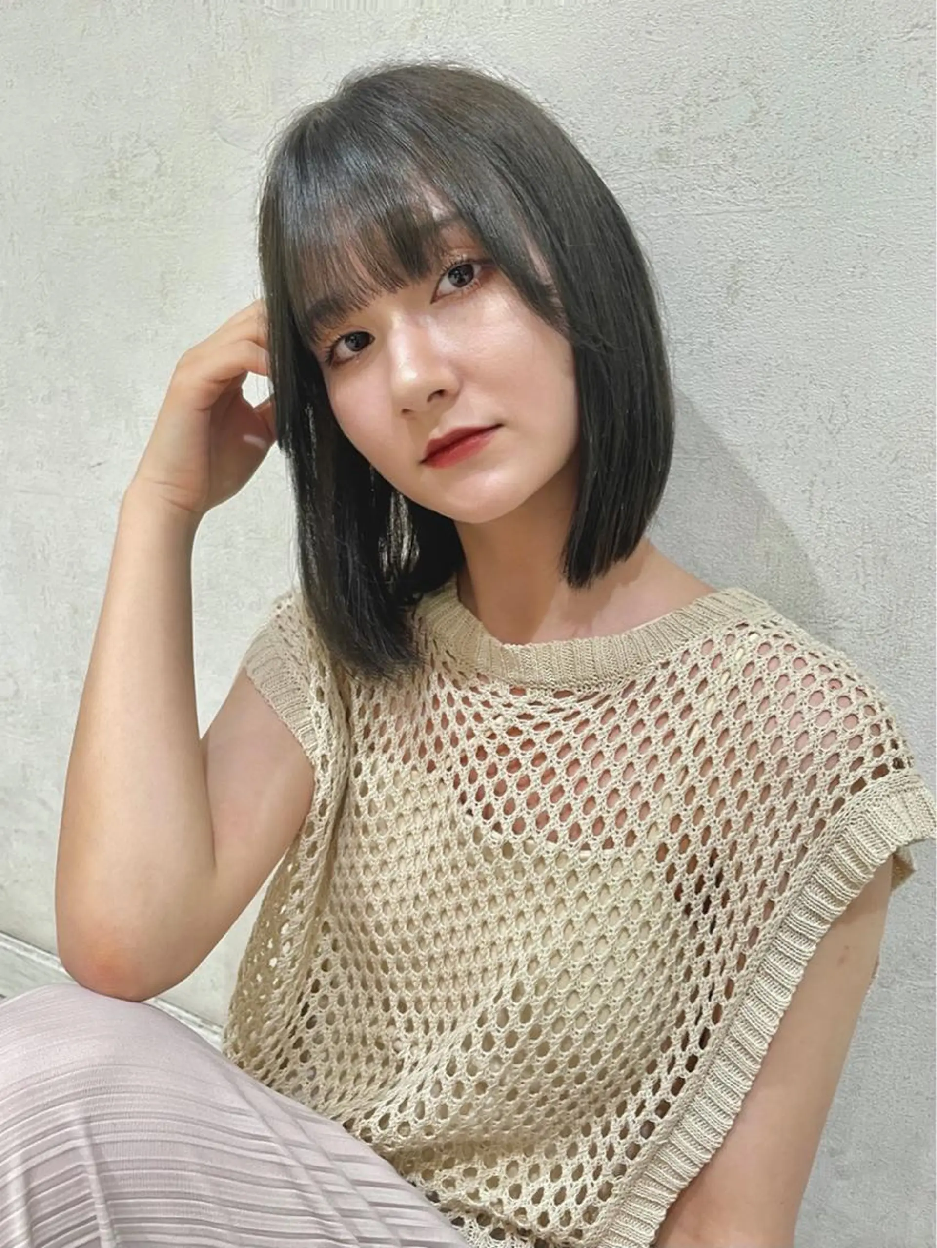 ミディアム カラー カラー/レイヤー/ 髪質改善/PAAQのヘアスタイル