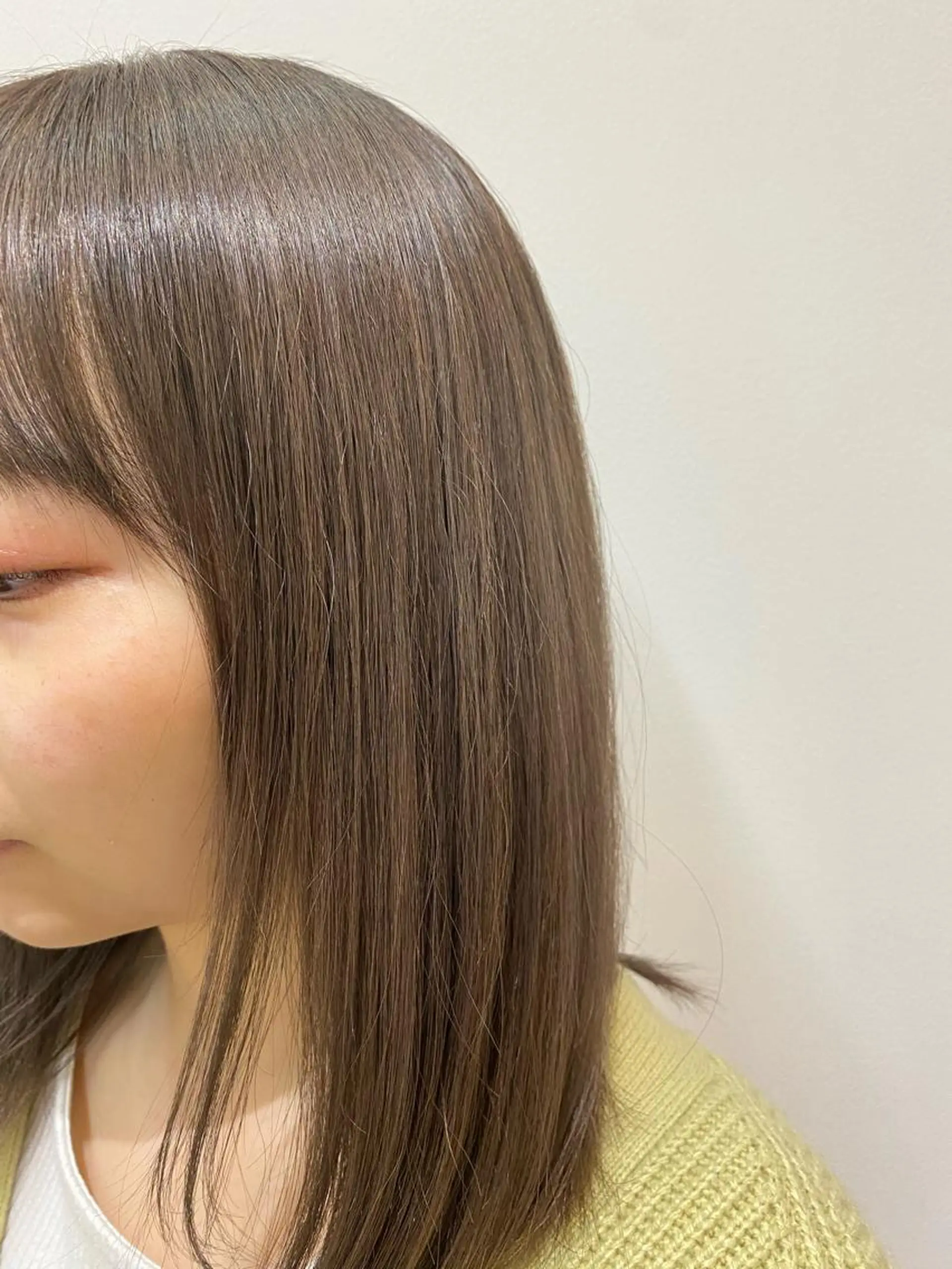 カラー グレージュ 韓国ヘア/艶髪🎀 宮川みほのヘアスタイル