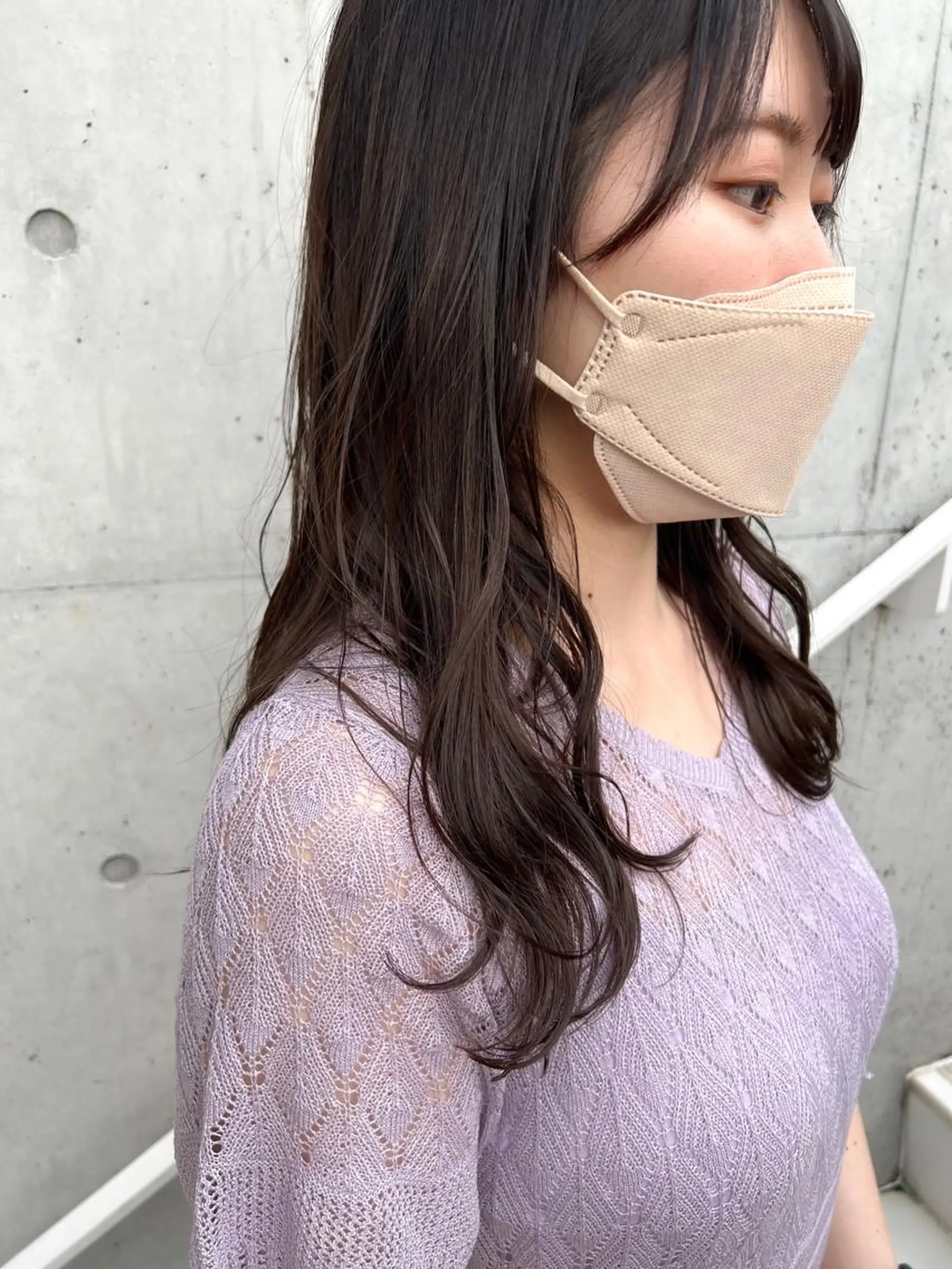セミロング カラー "小顔カット" Fuko.のヘアスタイル