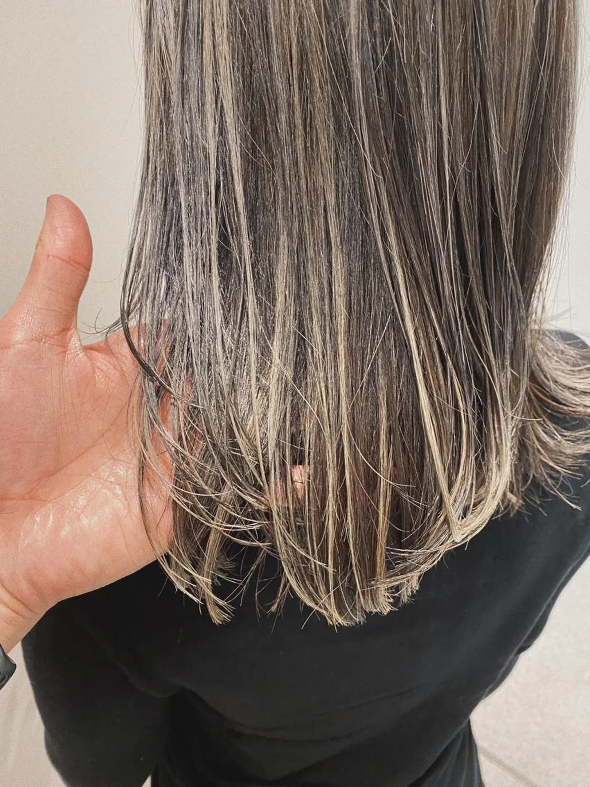 ミディアム カラー ヨシモトリョウ 髪質改善/美髪のヘアスタイル