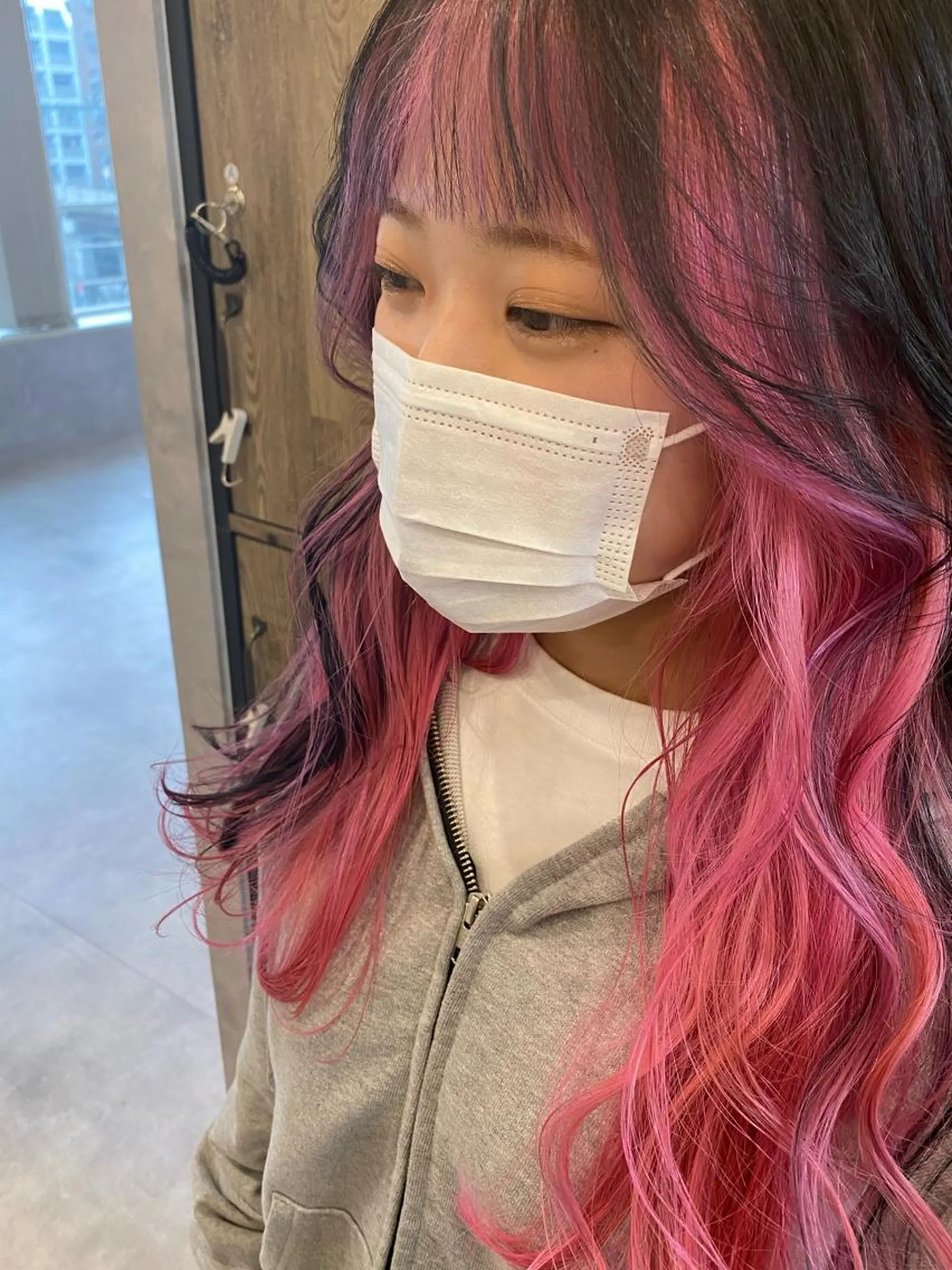 ロング カラー デザインカラー モデル募集🌈のヘアスタイル