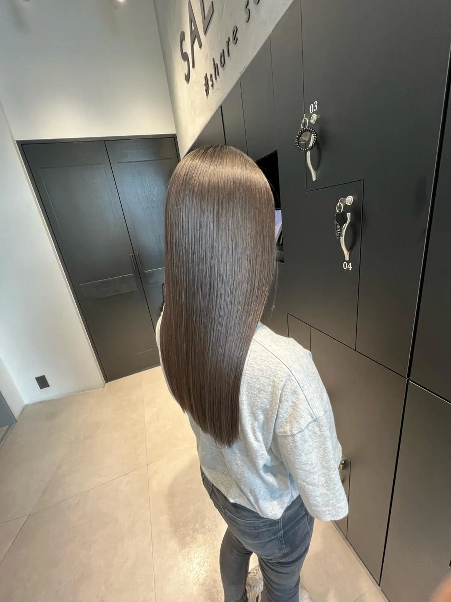 ロング 縮毛矯正　野口 恵のヘアスタイル