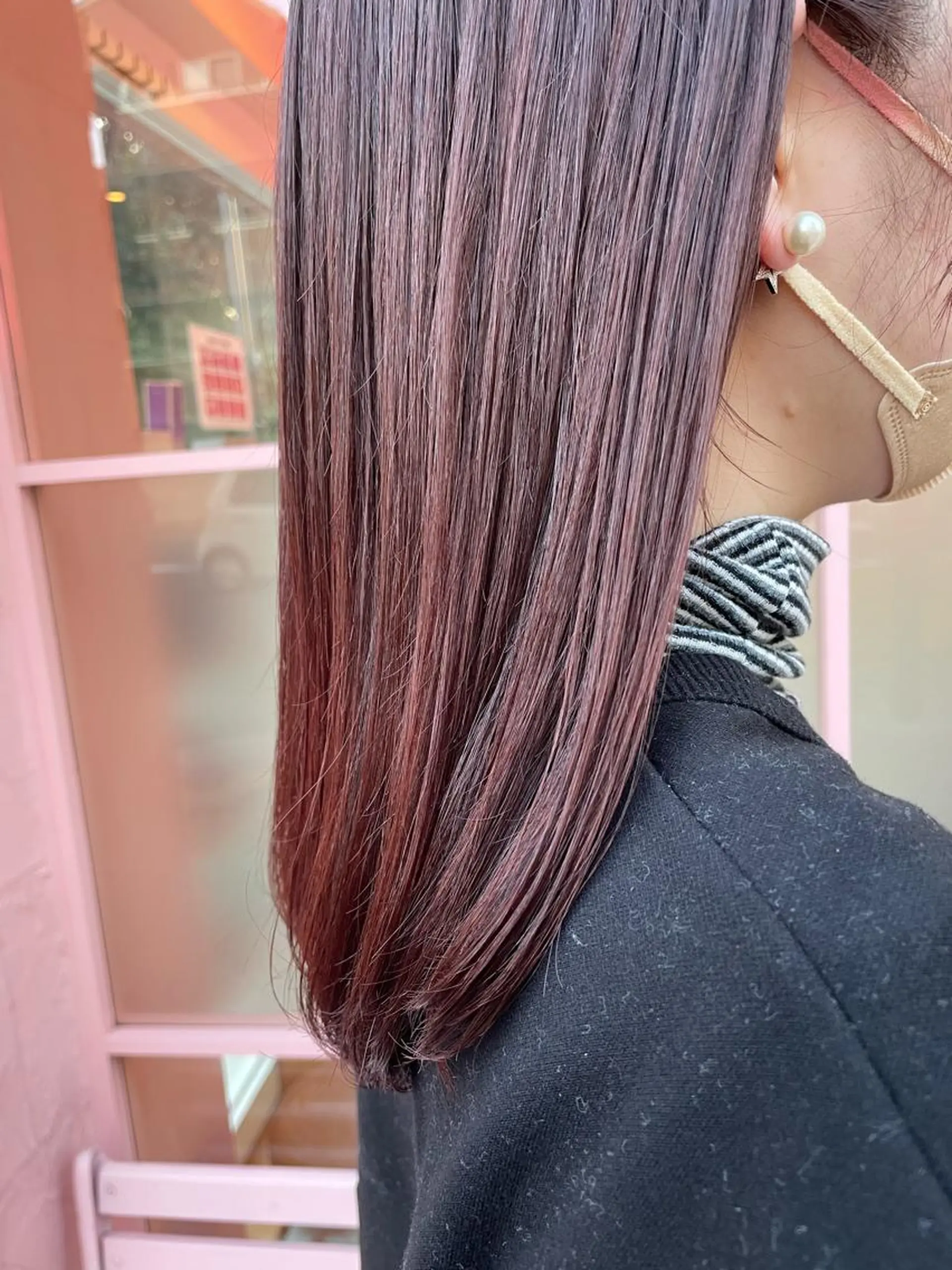 セミロング カラー Ebihara Satomiのヘアスタイル