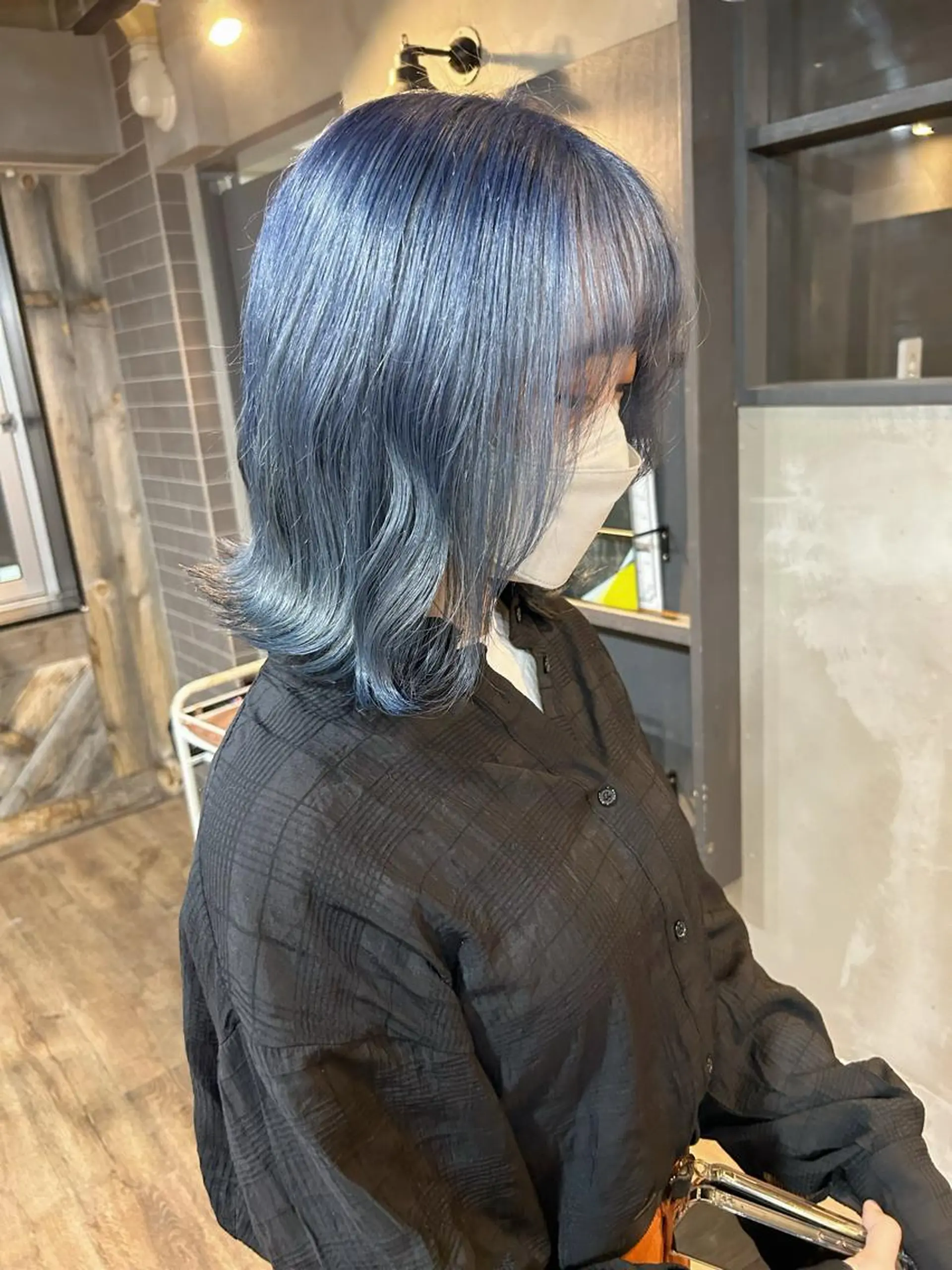 セミロング カラー ヘアカラー トリートメント yoriダブルカラー 代表すがわらのヘアスタイル