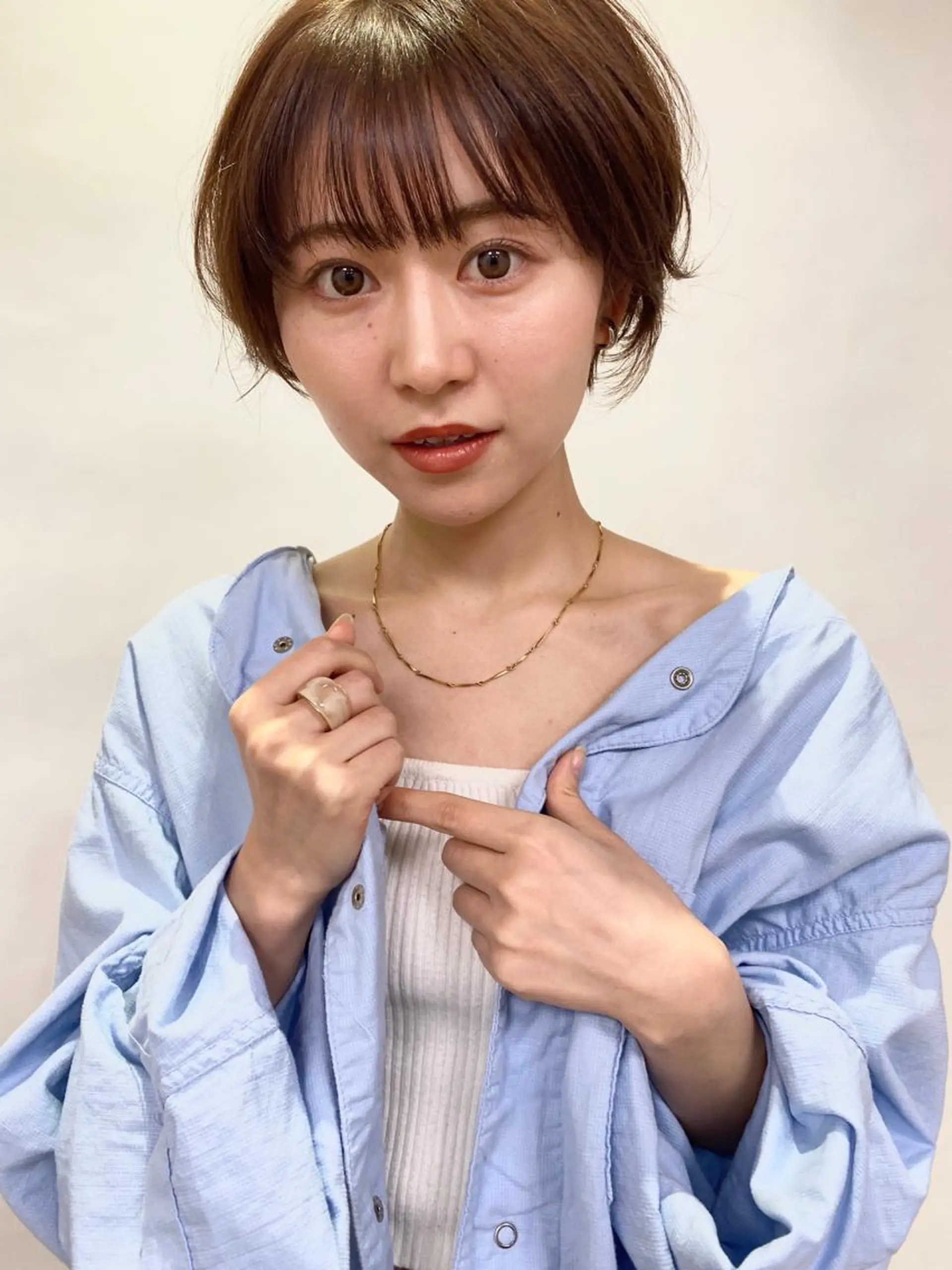 ショート カラー ショートボブ イルミナカラー ボブ ショートヘア カット ヘアカラー 千葉 郁也のヘアスタイル